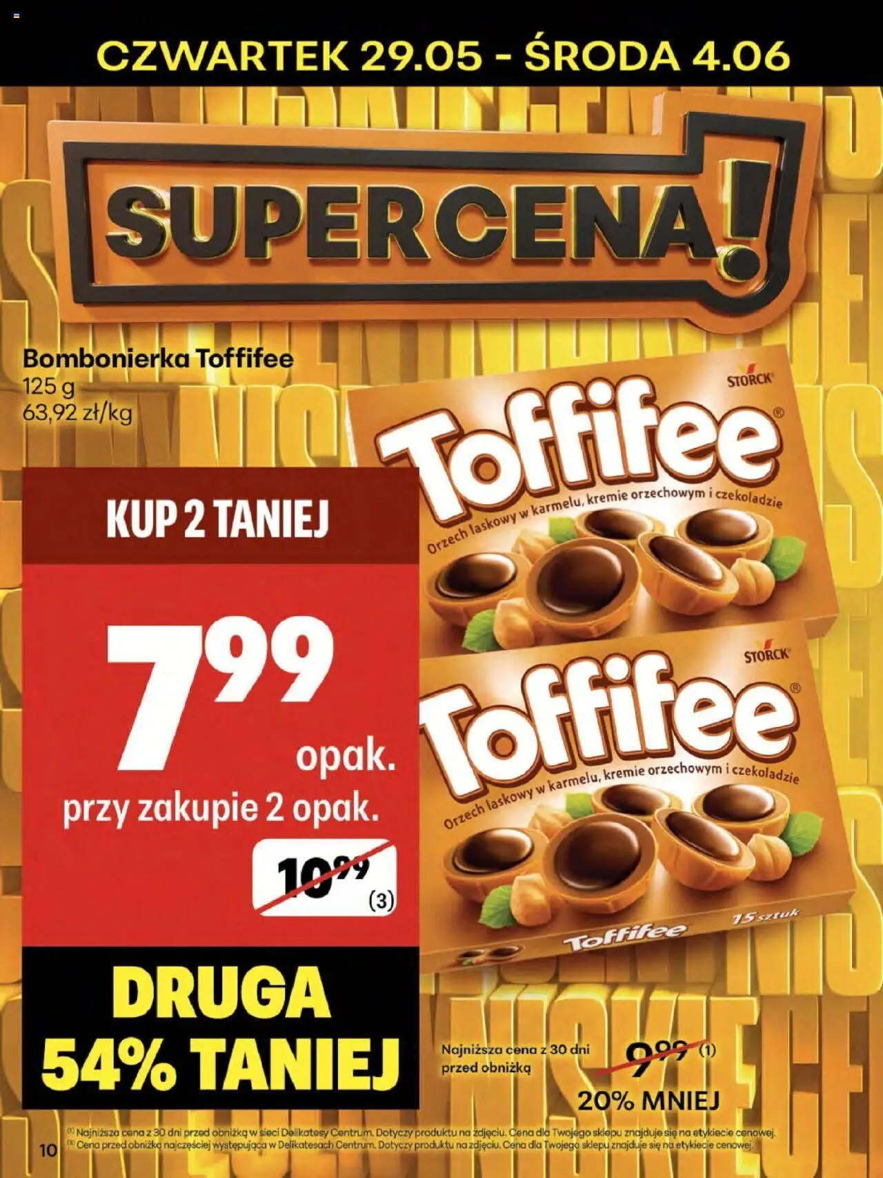 Delikatesy Centrum Gazetka od 29.05.2025 | Strona: 10 | Produkty: Bombonierka, Toffifee, Delikatesy