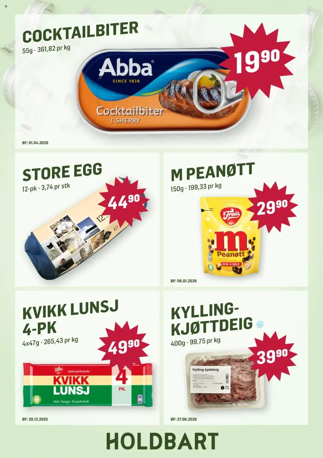 {H1} | Side: 6 | Produkter: Gugalnik, Egg, Kylling, Kjøttdeig