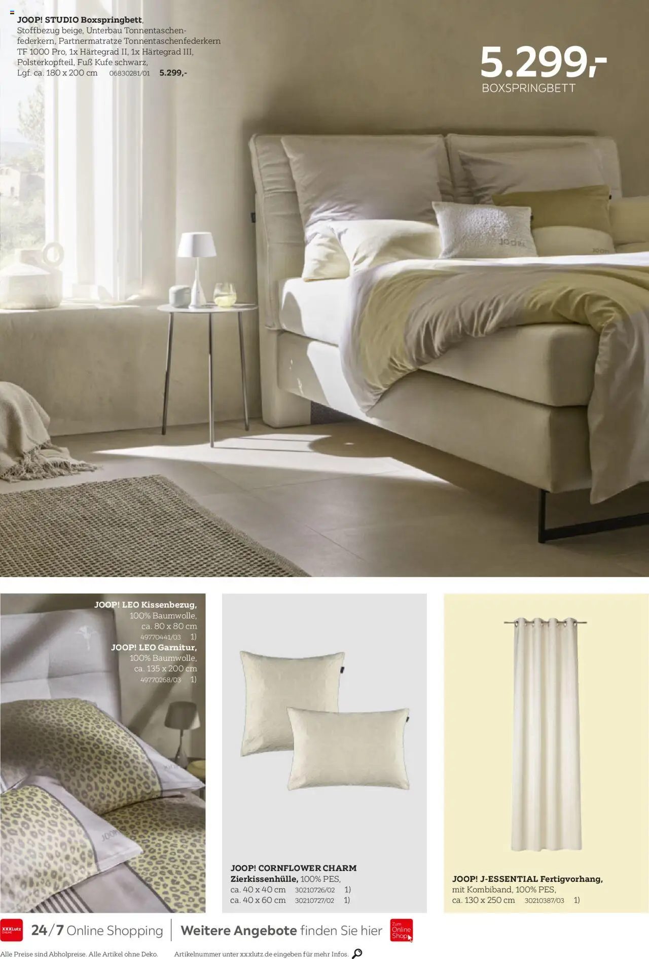 XXXL Lutz Home Collections - gültig ab dem 18.08.2025 | Seite: 14 | Produkte: Boxspringbett
