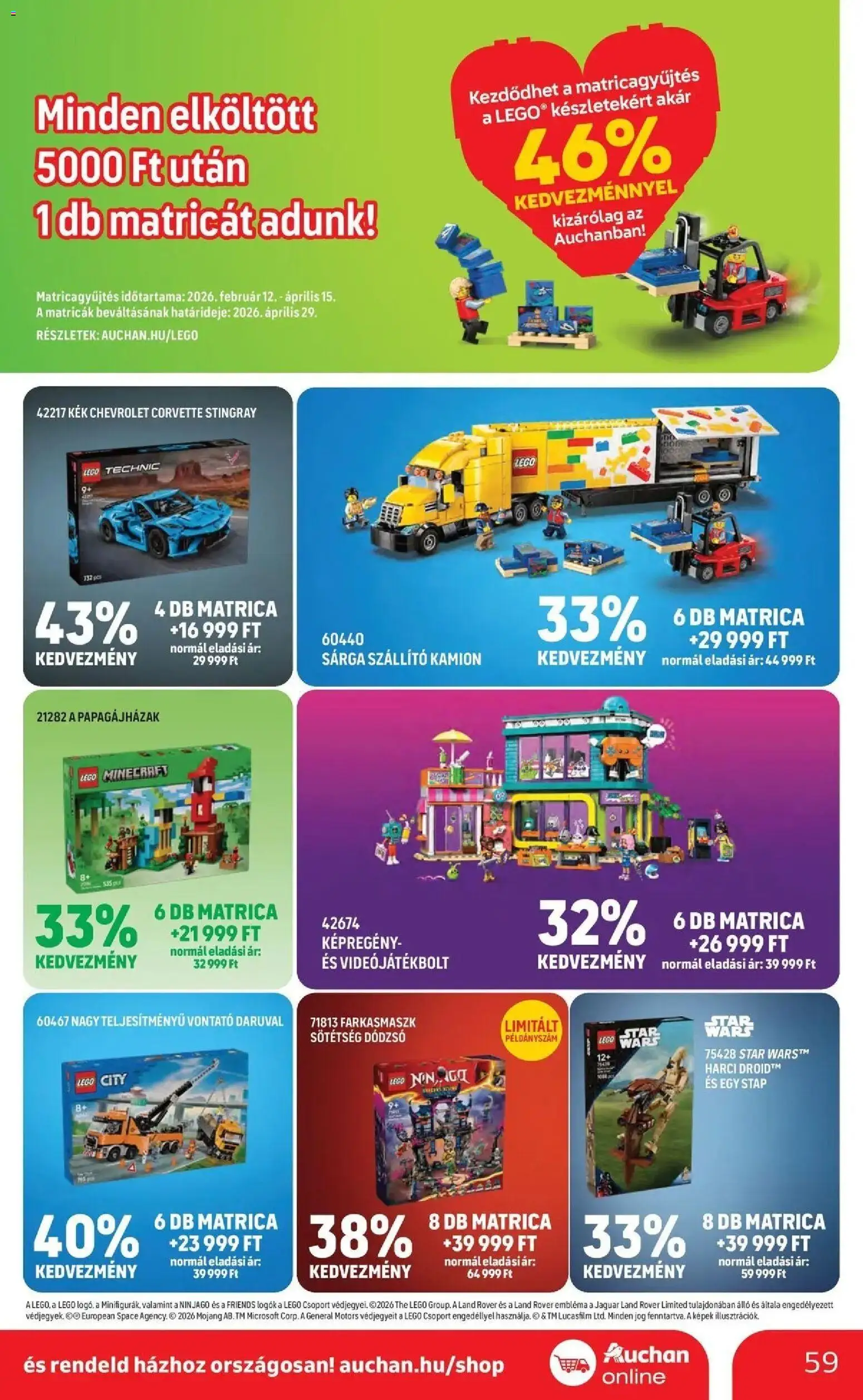 Auchan akciós ujság - amely érvényes a következő dátumtól: 19.03.2026 | Oldal: 59 | Termékek: Videó