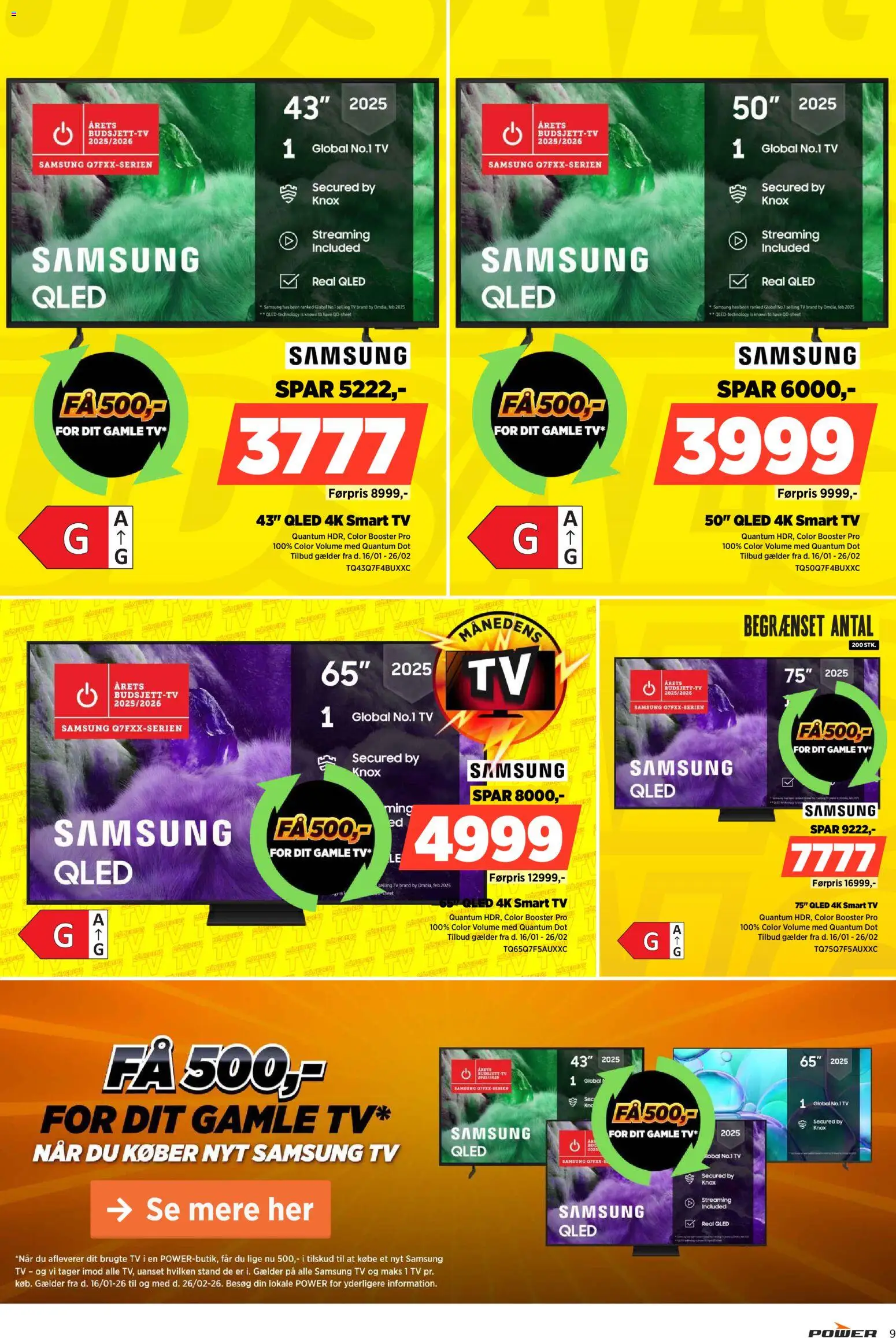 Power tilbudsavis – gyldig fra 16.01.2026 | Side: 9 | Produkter: Smart TV, Is, TV