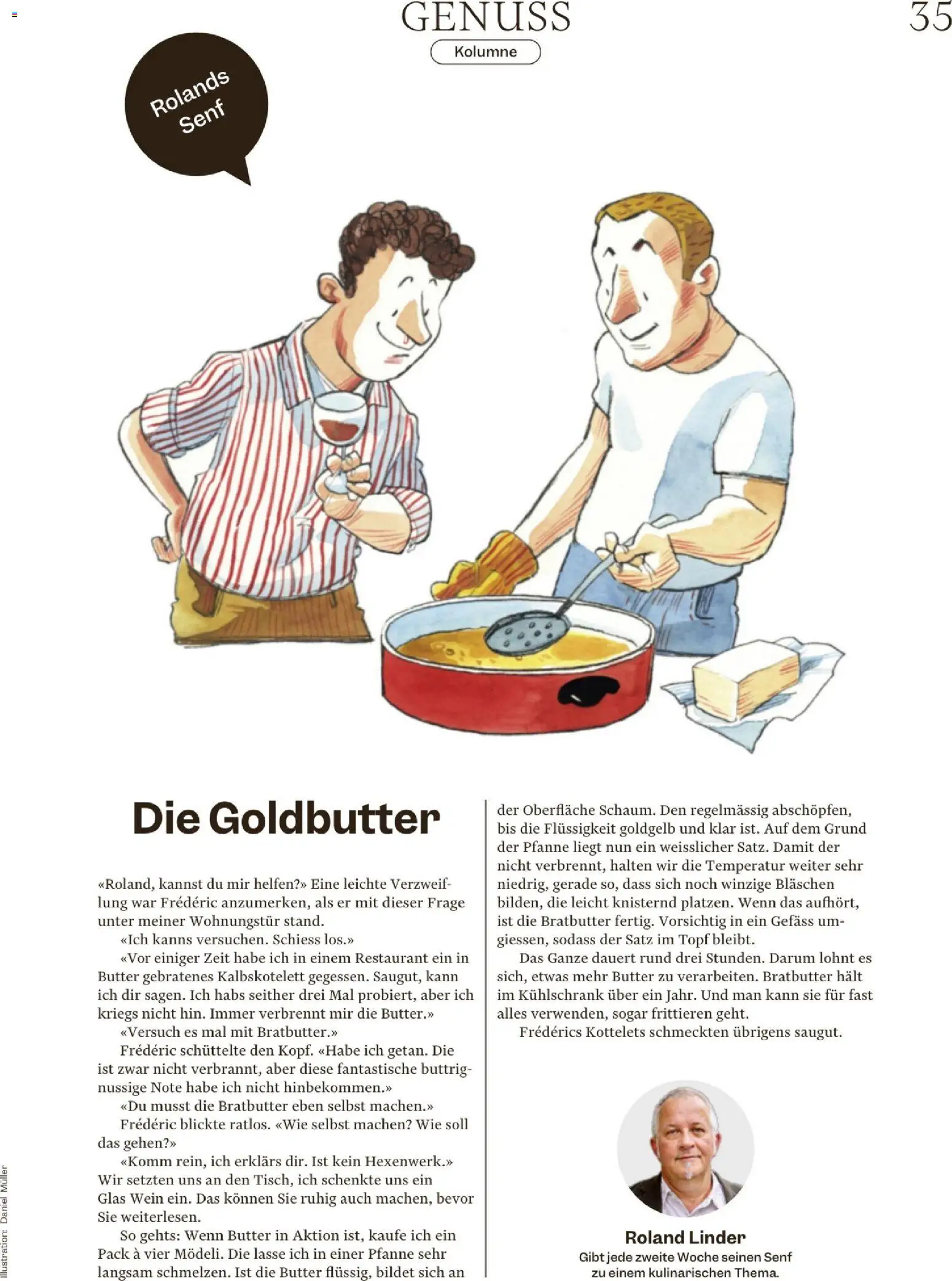 Migros Magazin – gültig ab 16.12.2025 | Seite: 35 | Produkte: Butter, Wein, Kühlschrank