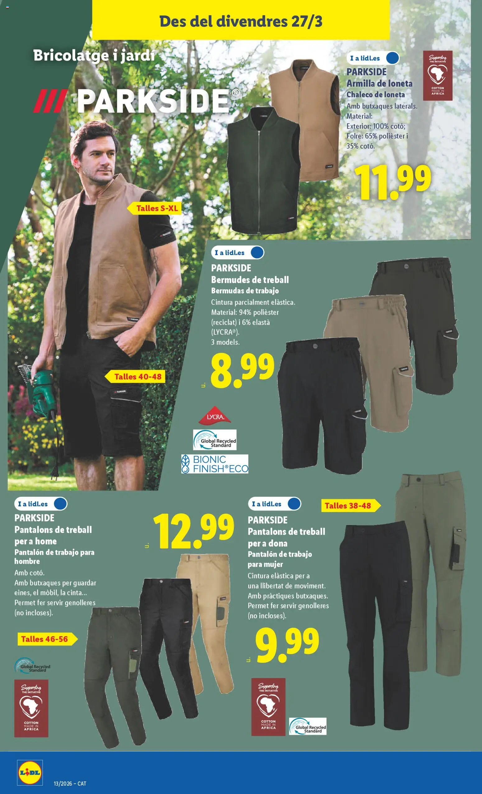 Lidl folleto de bazar │ válido desde el 16.03.2026 | Página: 16 | Productos: Chaleco, Bermudas