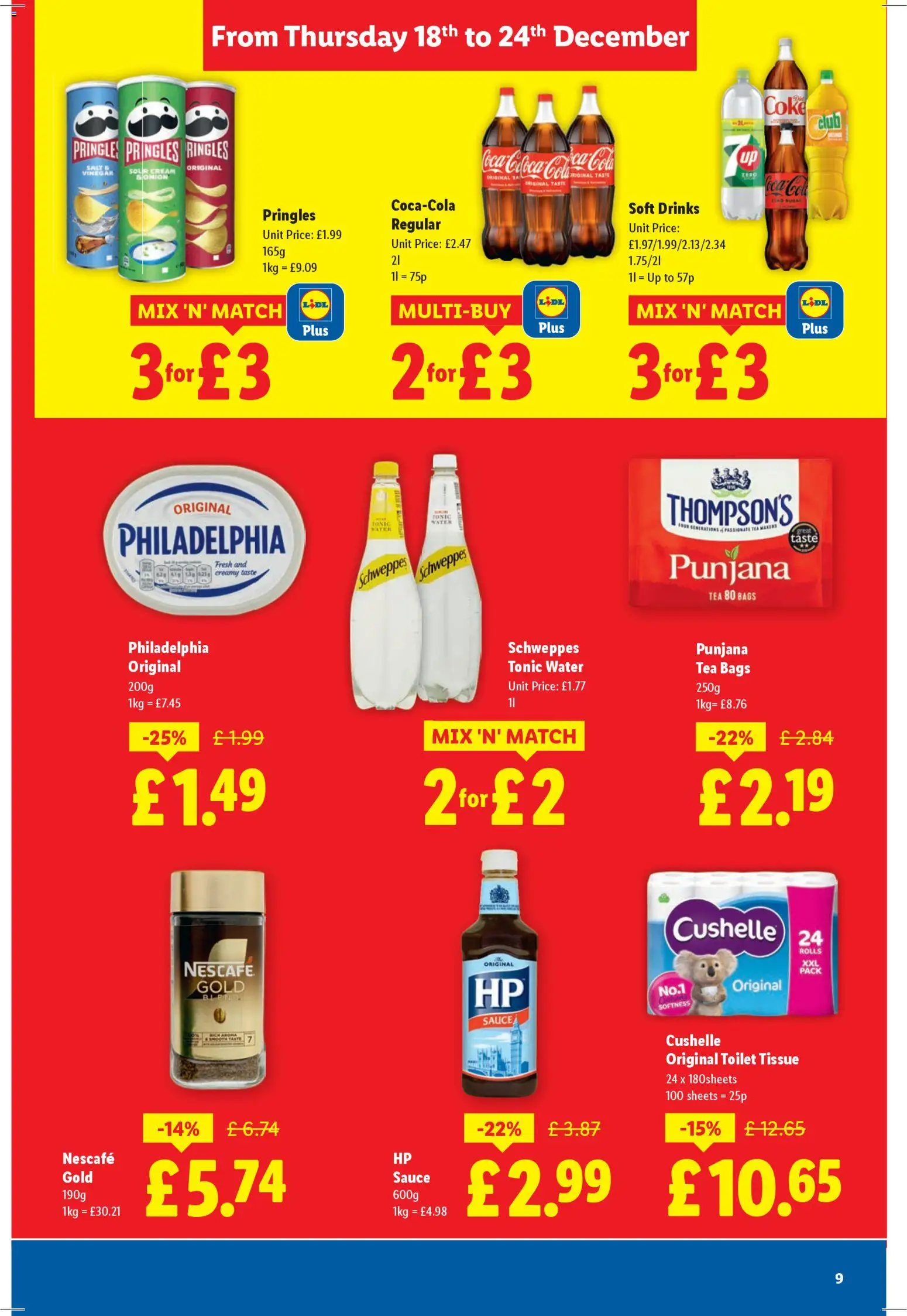 {H1} | Page: 9 | Products: Tea, Sour cream, Retek, Tonic water