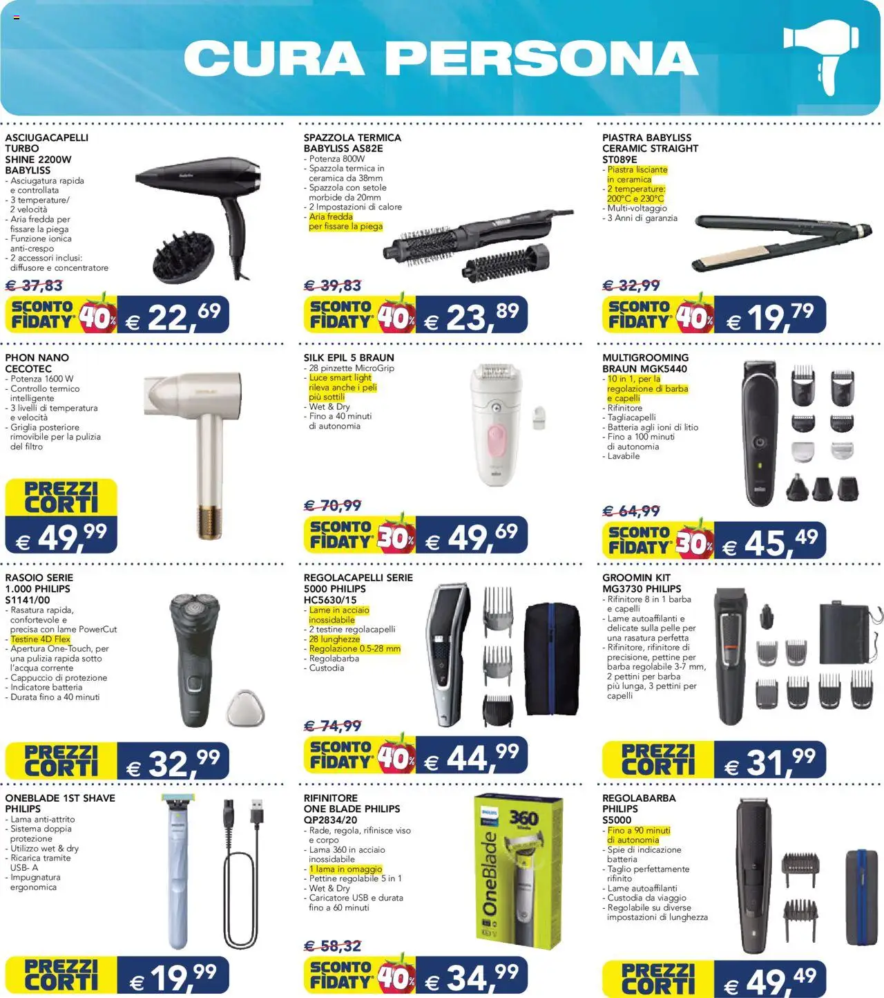 Volantino Esselunga S del 28.08.2025 | Pagina: 7 | Prodotti: Spazzola, Pettine, USB, Asciugacapelli