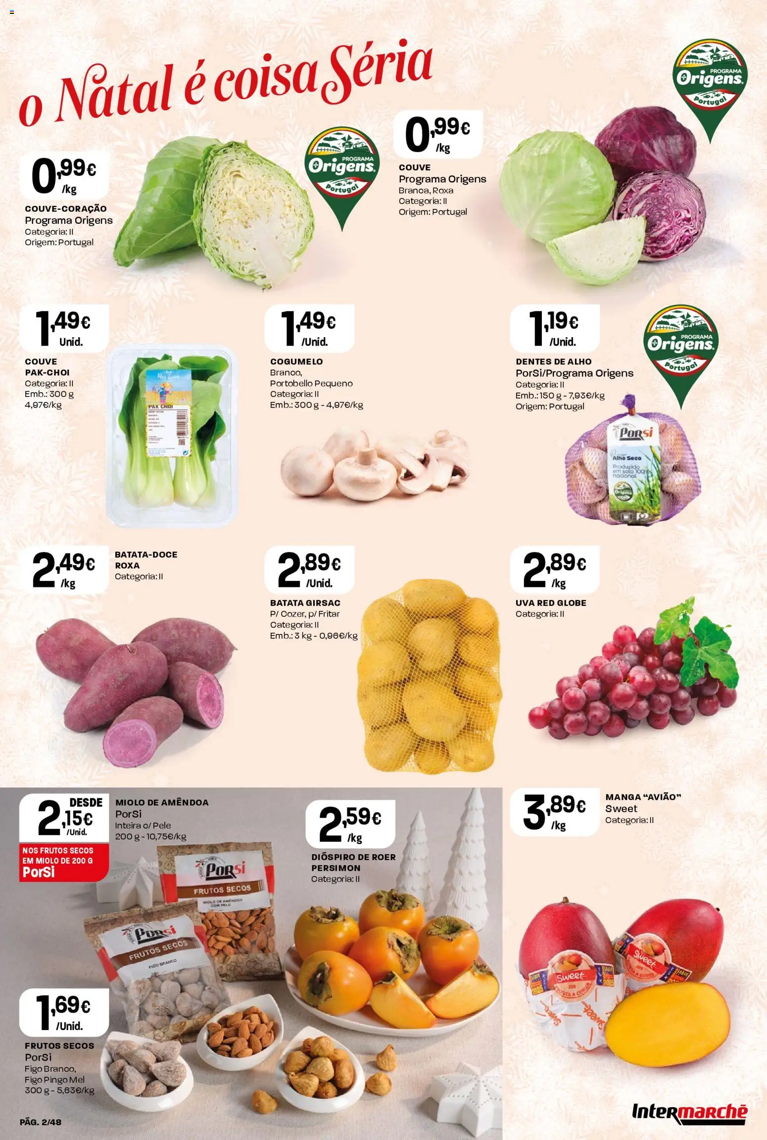 Intermarché folheto │ válido de 11.12.2025 | Página: 2 | Produtos: Batata, Mel, Couve
