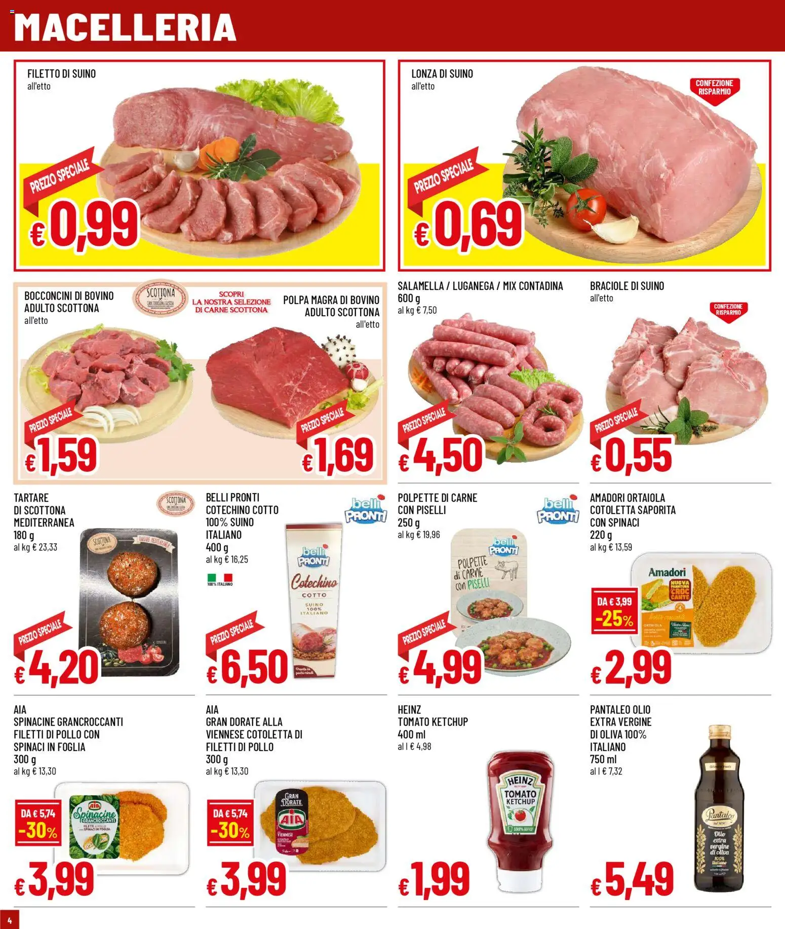 Volantino Galassia del 05.02.2026 | Pagina: 4 | Prodotti: Salamella, Piselli, Polpette, Cotechino