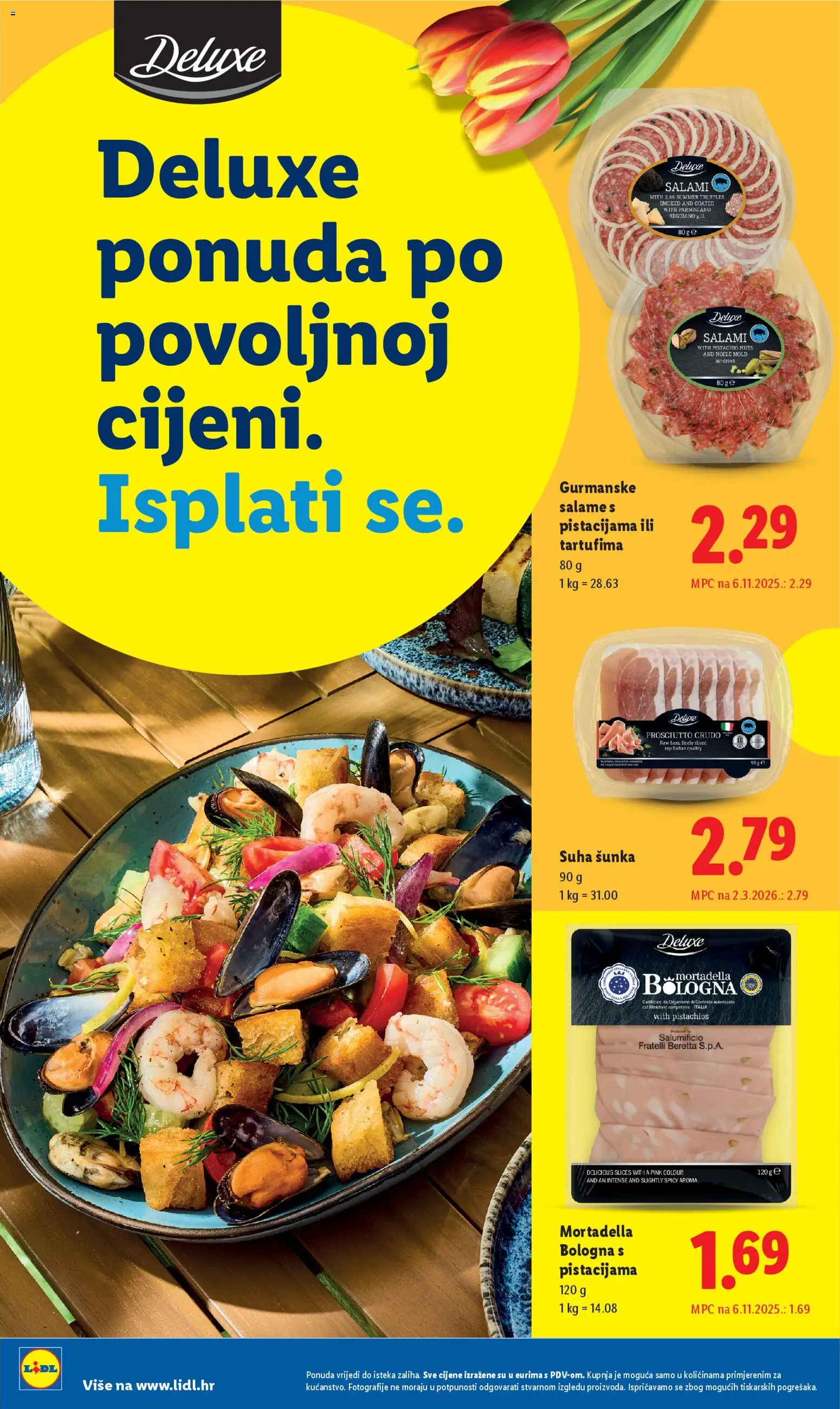 Lidl katalog | vrijedi od 02.03.2026 | Stranica: 2 | Proizvodi: Šunka