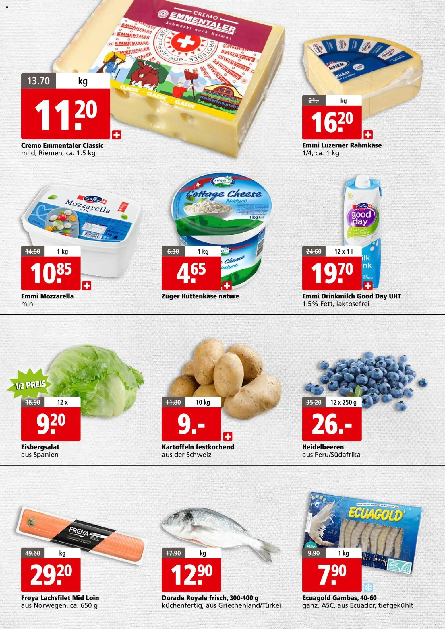 Aligro Aktionen Business Schlieren, Gossau SG, Frauenfeld, Rapperswil-Jona, Sargans, Bern, Brüttisellen, Pratteln, Emmen, Spreitenbach – gültig ab 17.11.2025 | Seite: 2 | Produkte: Kartoffeln, Hüttenkäse