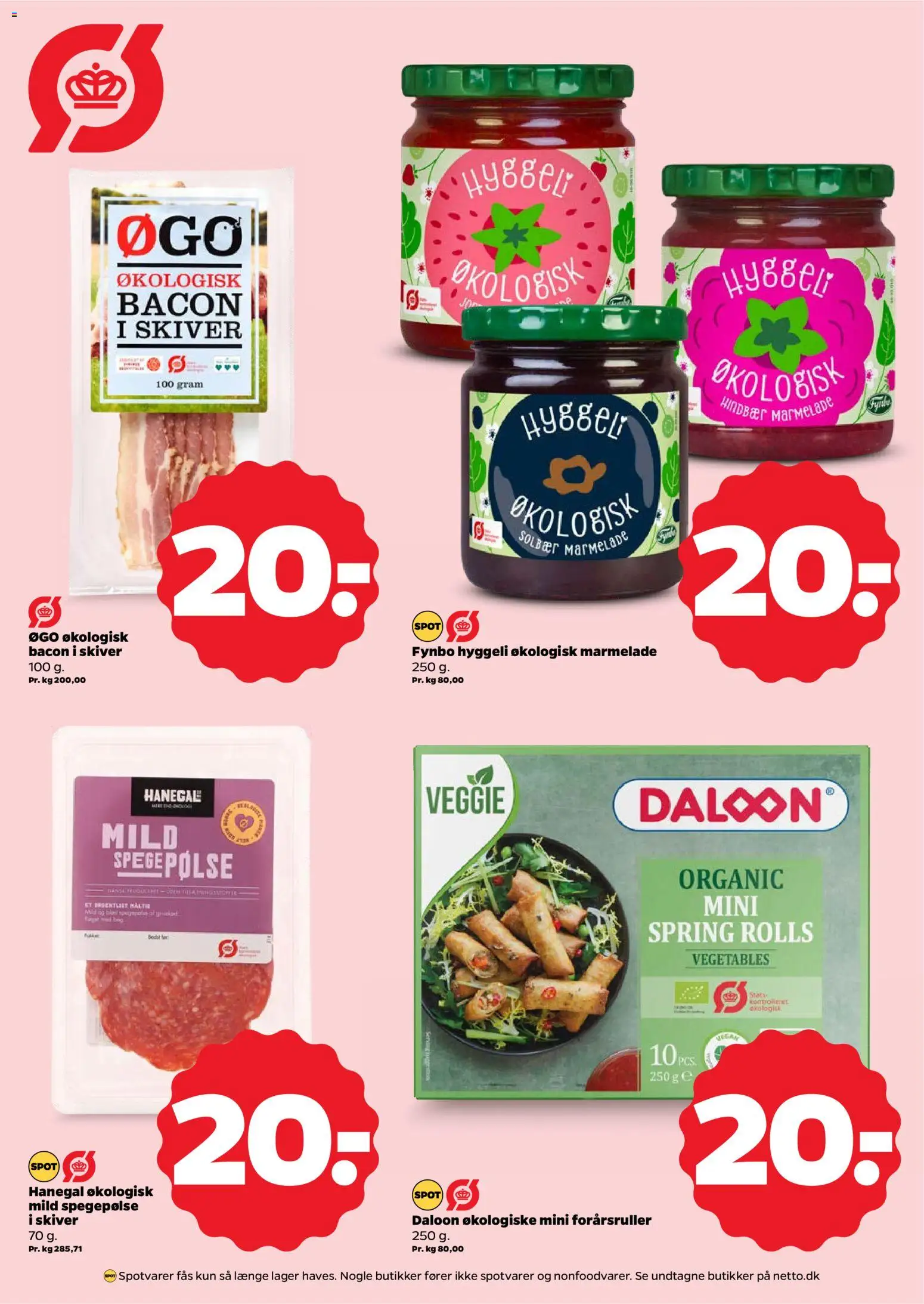 Netto tilbudsavis – gyldig fra 18.04.2026 | Side: 10 | Produkter: Salami, Hindbær, Bacon, Marmelade