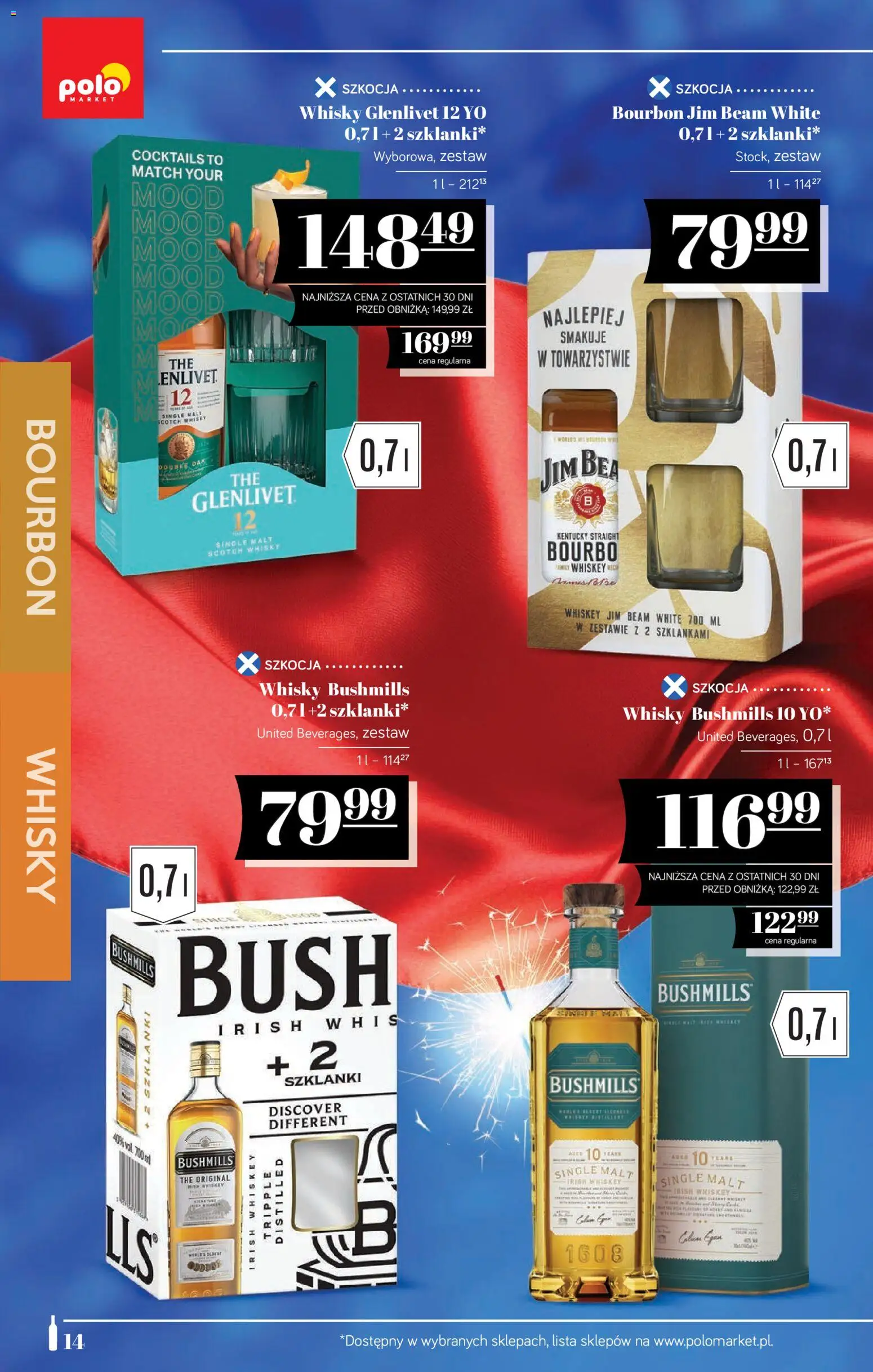 POLOmarket Katalog - Alkoholi od 12.12.2025 | Strona: 14 | Produkty: Bourbon, Jim Beam, Szklanki, Finish