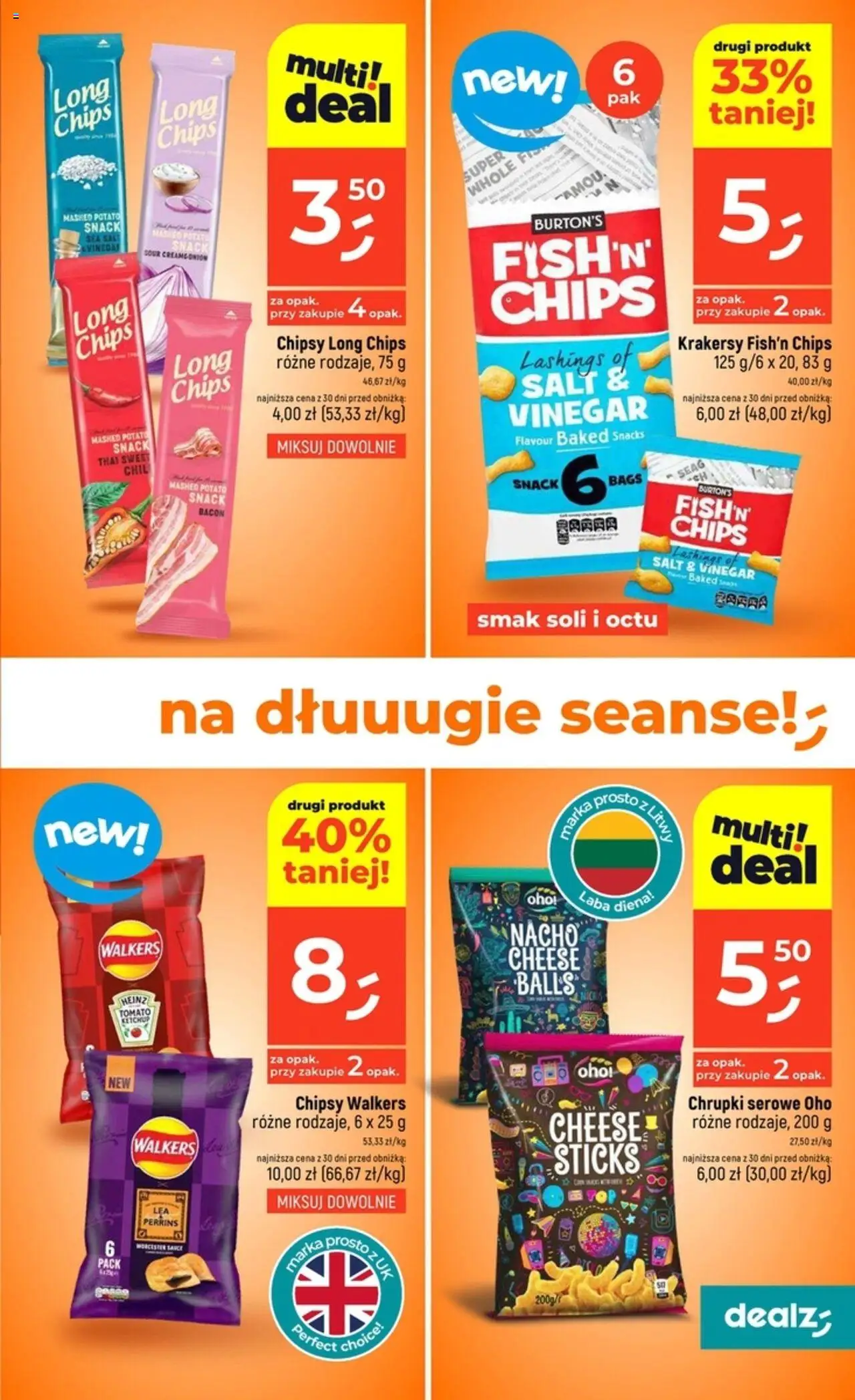 Dealz Gazetka od 14.08.2025 | Strona: 5 | Produkty: Chipsy, Ketchup, Chrupki, Krakersy