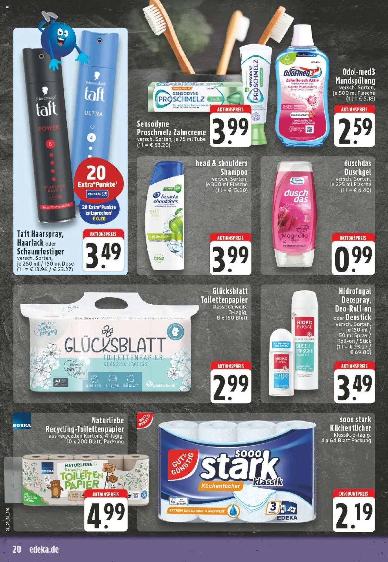 Edeka prospekt Schwerte - Holzen	 - gültig ab dem 08.06.2025 | Seite: 20 | Produkte: Head & shoulders, Apple, Duschdas, Toilettenpapier