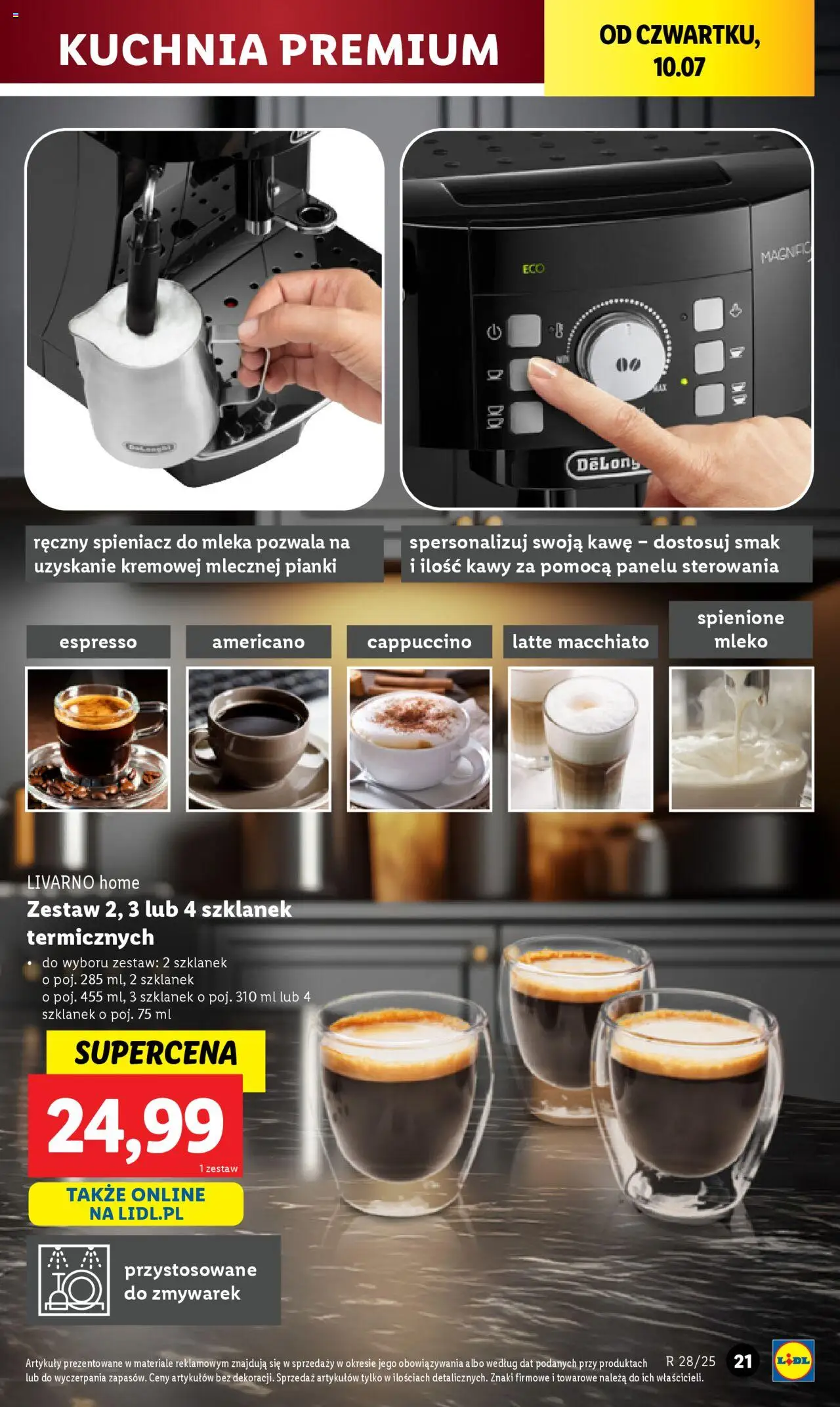 Lidl Katalog od 07.07.2025 | Strona: 23 | Produkty: Mleka, Cappuccino, Mleko, Pianki
