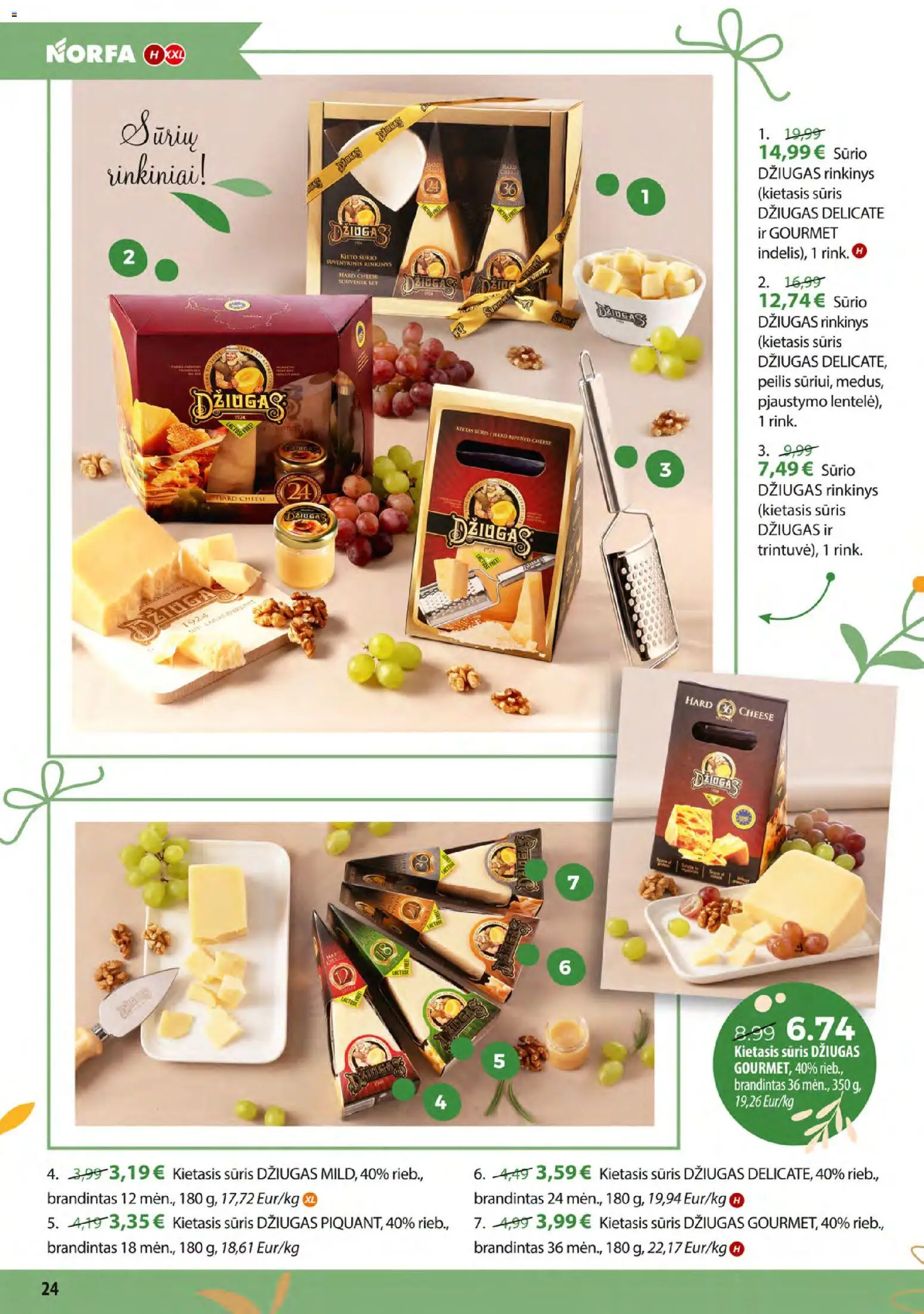 NORFA akcijos nuo 24.03.2026 | Puslapis: 24 | Prekių: Sūris