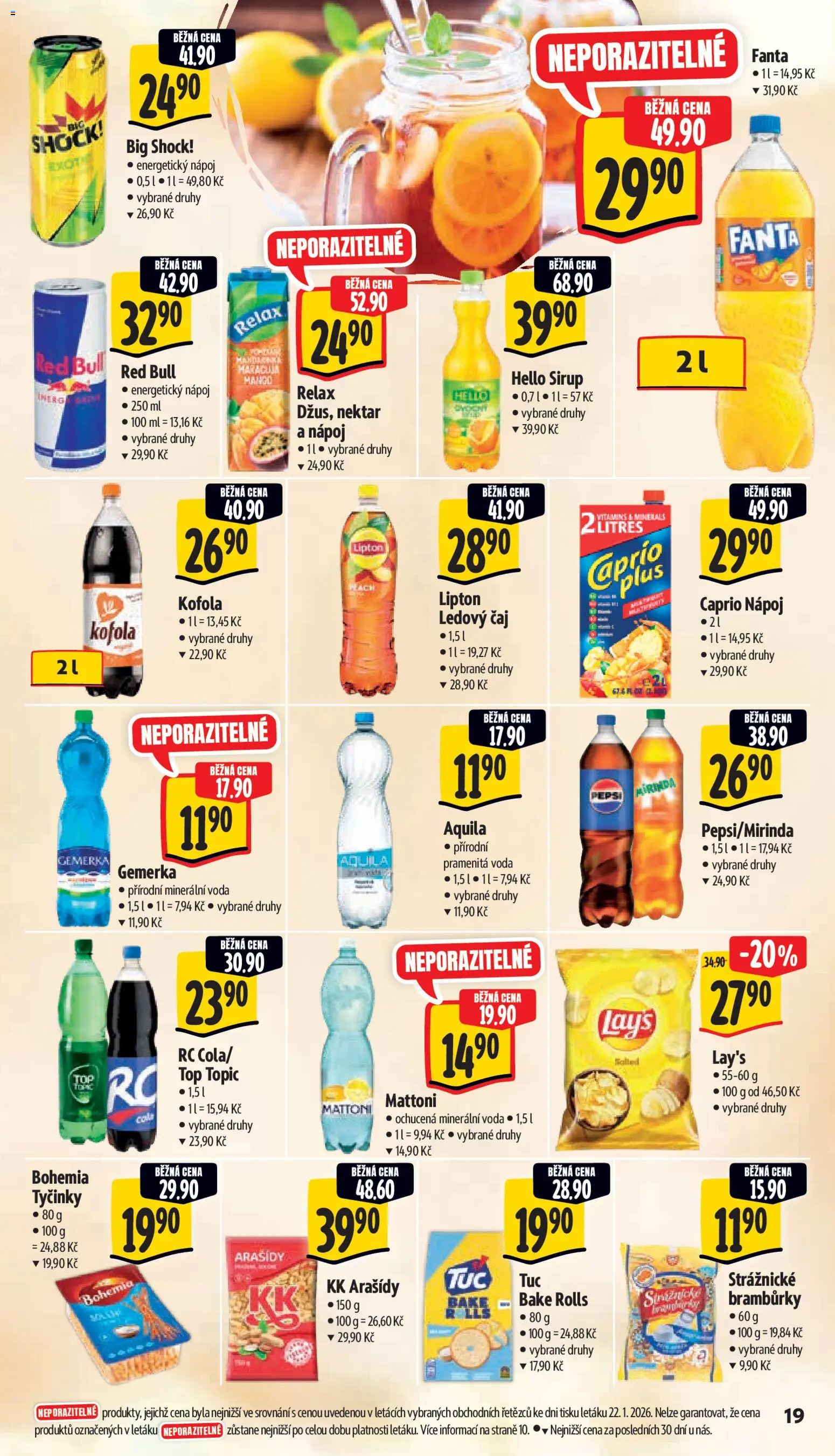 Albert leták - Supermarket od 28.01.2026 | Strana: 25 | Produkty: Čaj, Pepsi, Energetický nápoj, Sirup