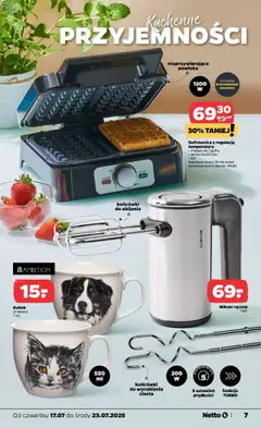 Netto gazetka - Non Food od 17.07.2025 | Strona: 7 | Produkty: Lampki, Mikser, Gofrownica