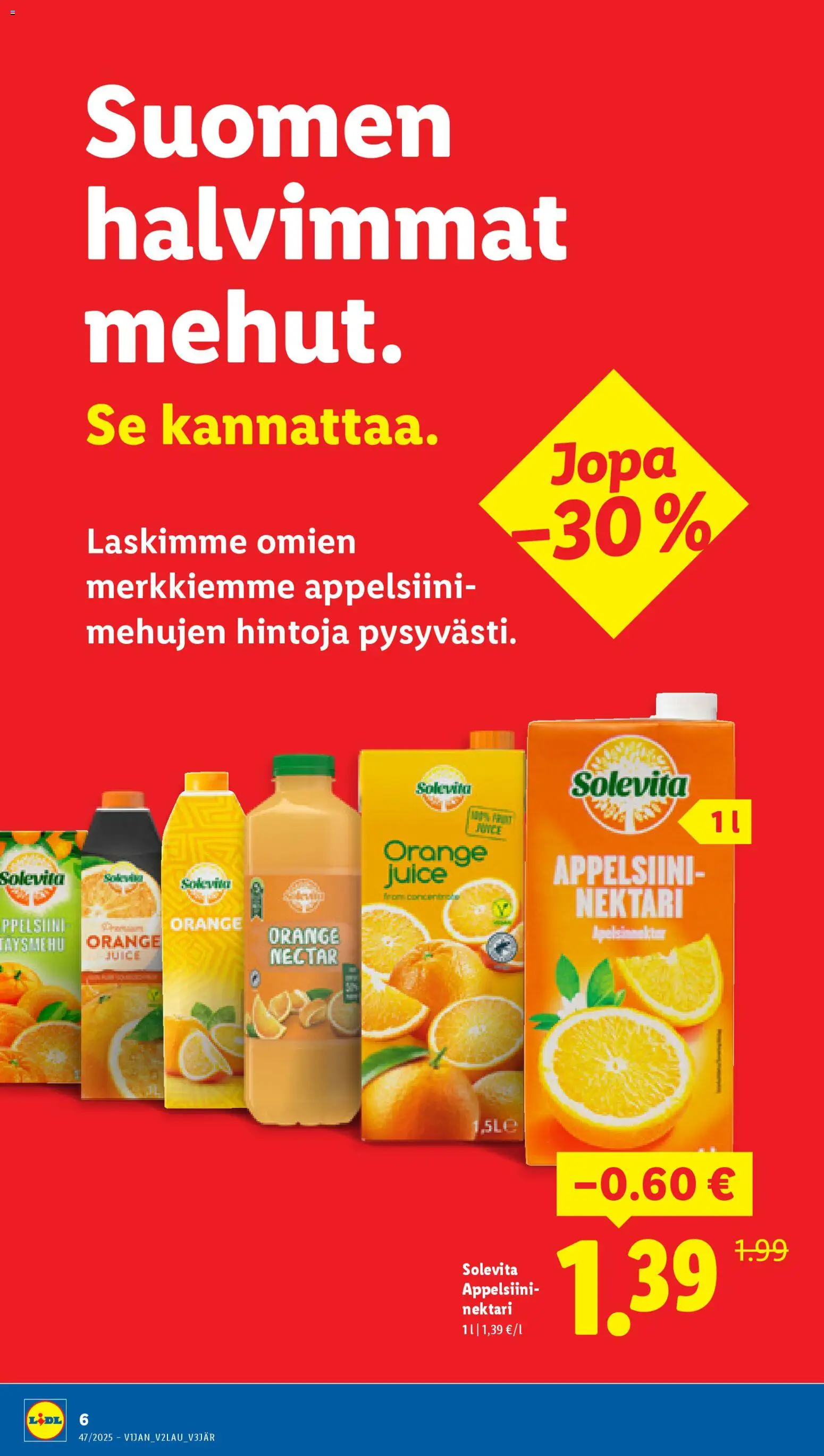 Lidl tarjoukset - Helsinki – voimassa 20.11.2025 alkaen | Sivu: 6