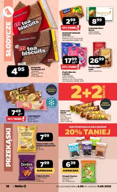 Netto gazetka - Spożywcza od 04.08.2025 | Strona: 18 | Produkty: Ziemniaczki, Masło, Lody Magnum, Lody