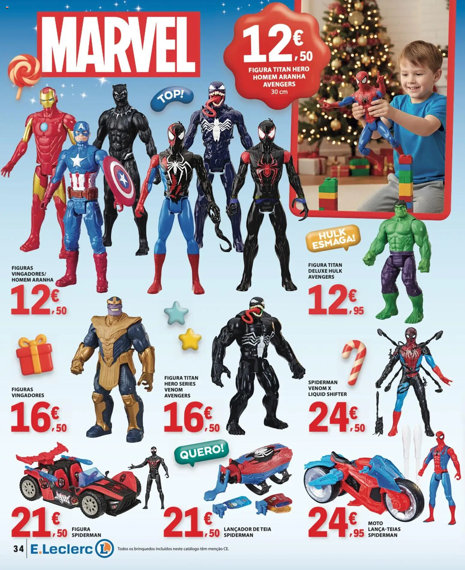 E.Leclerc Brinquedos de Natal │ válido de 11.11.2025 | Página: 34 | Produtos: Top