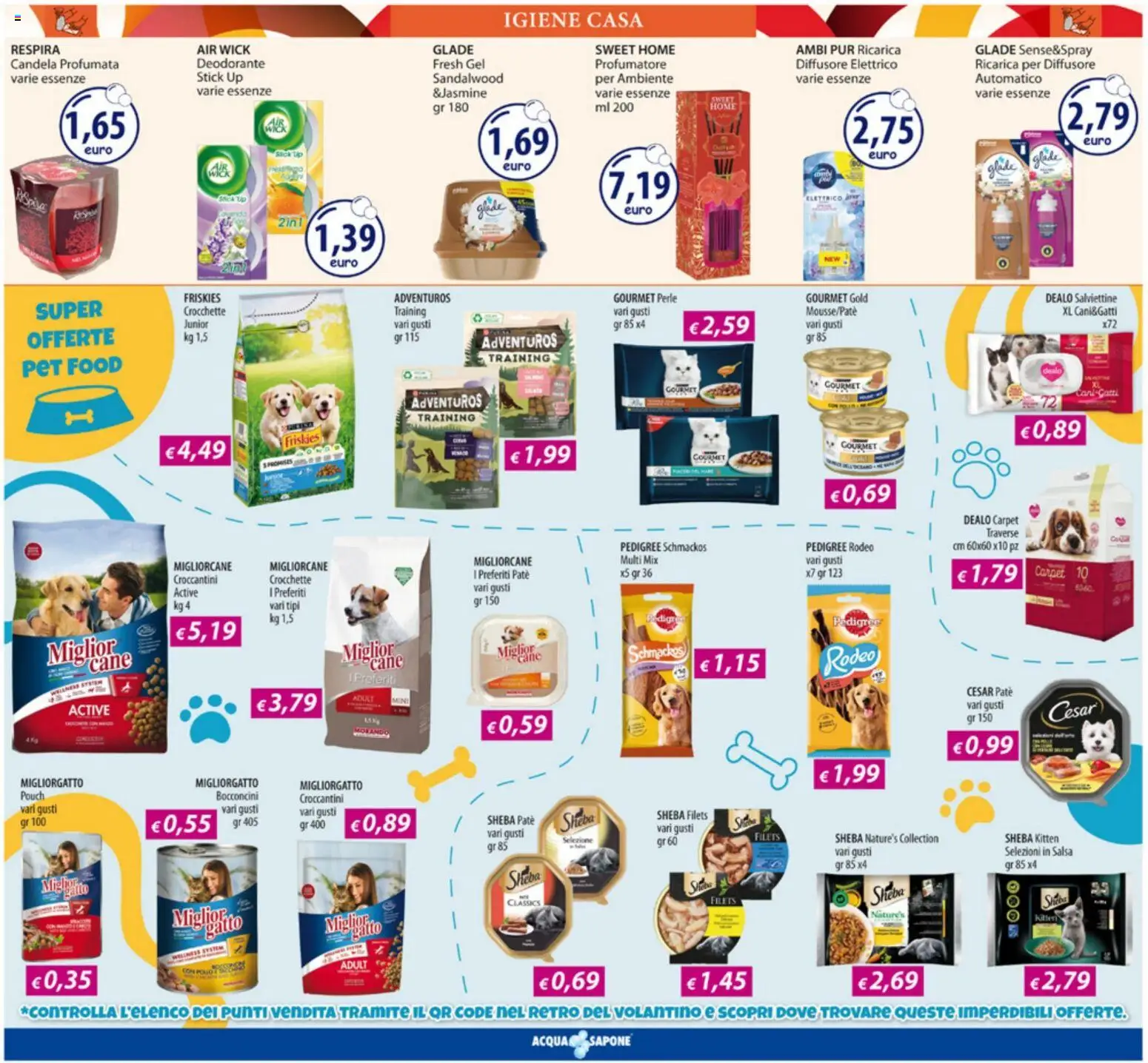 Volantino Acqua e Sapone del 20.04.2026 | Pagina: 13 | Prodotti: Paté, Sapone, Crocchette, Candela