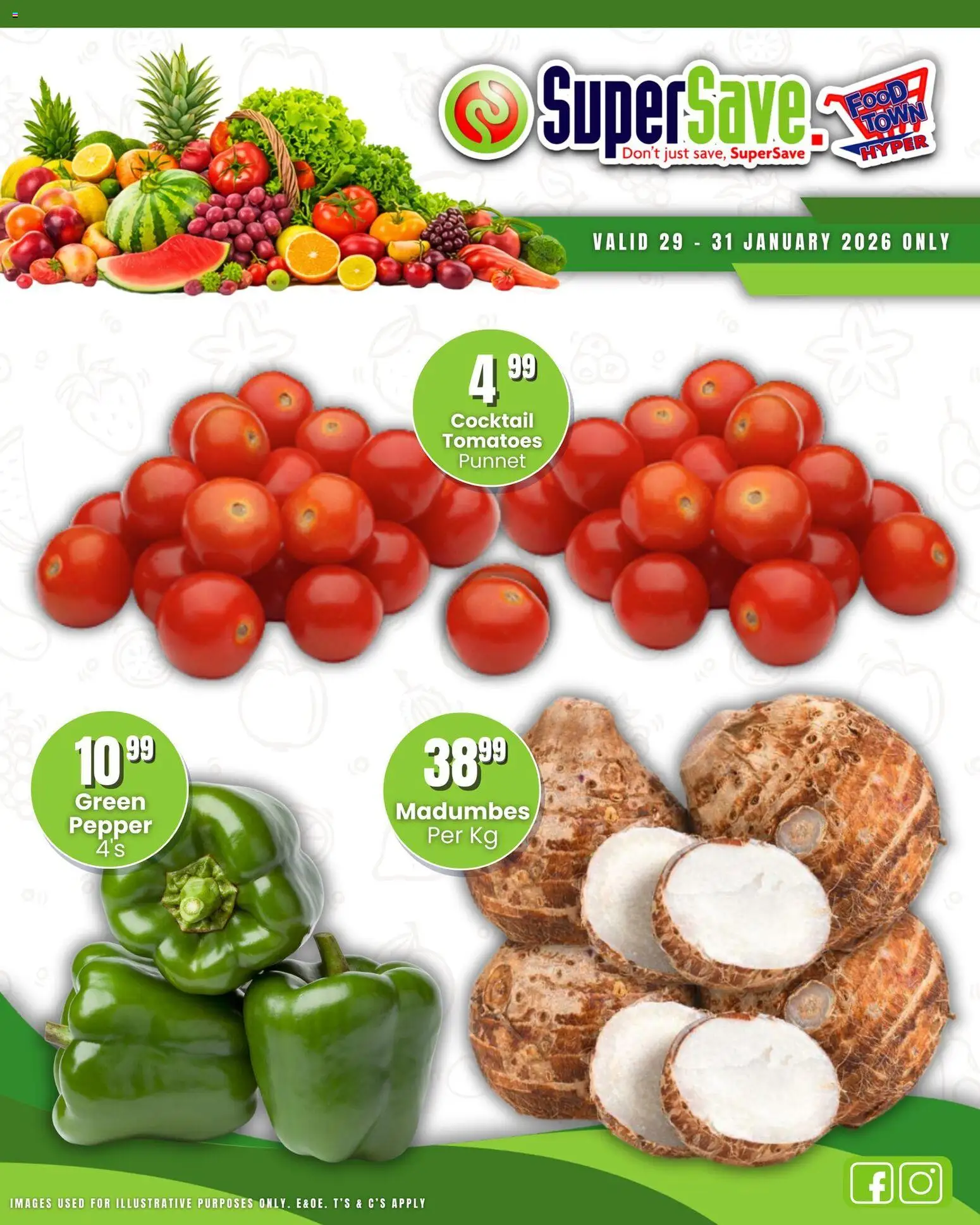 New Super Save catalogue – valid from 29.01.2026 | Page: 5 | Products: Tomatoes, Pepper