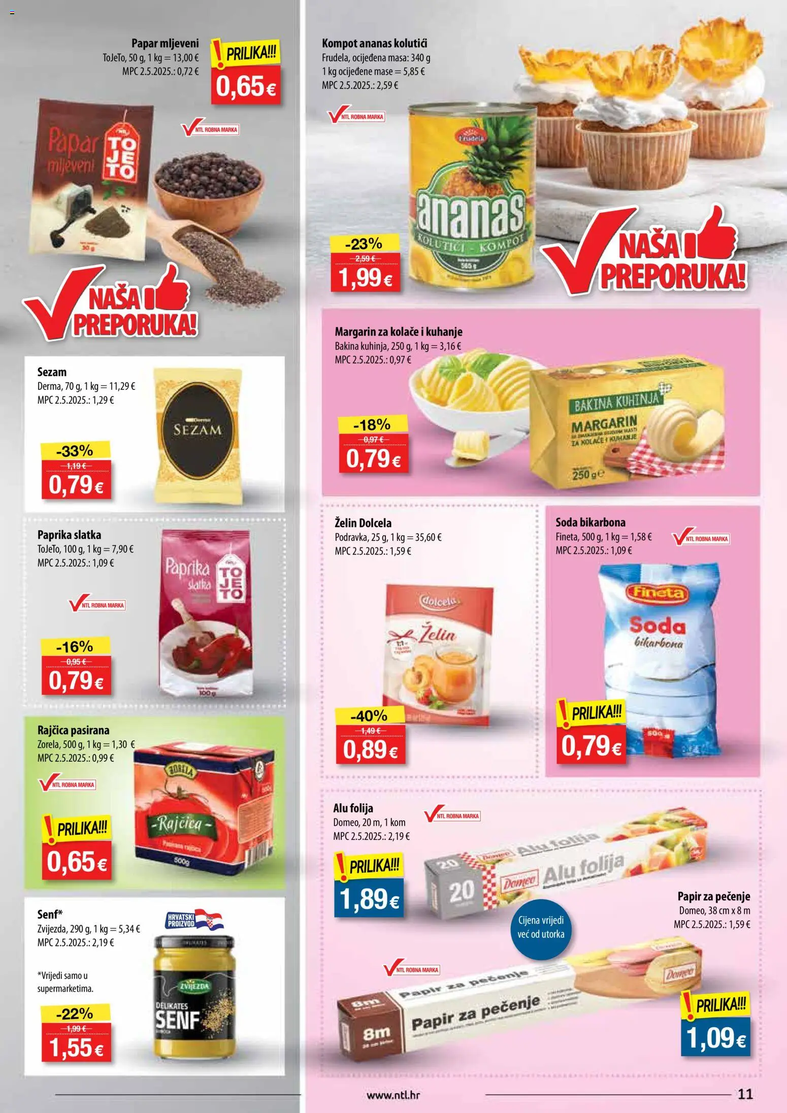 NTL katalog | vrijedi od 29.10.2025 | Stranica: 11 | Proizvodi: Ananas, Paprika, Papar, Kuhinja
