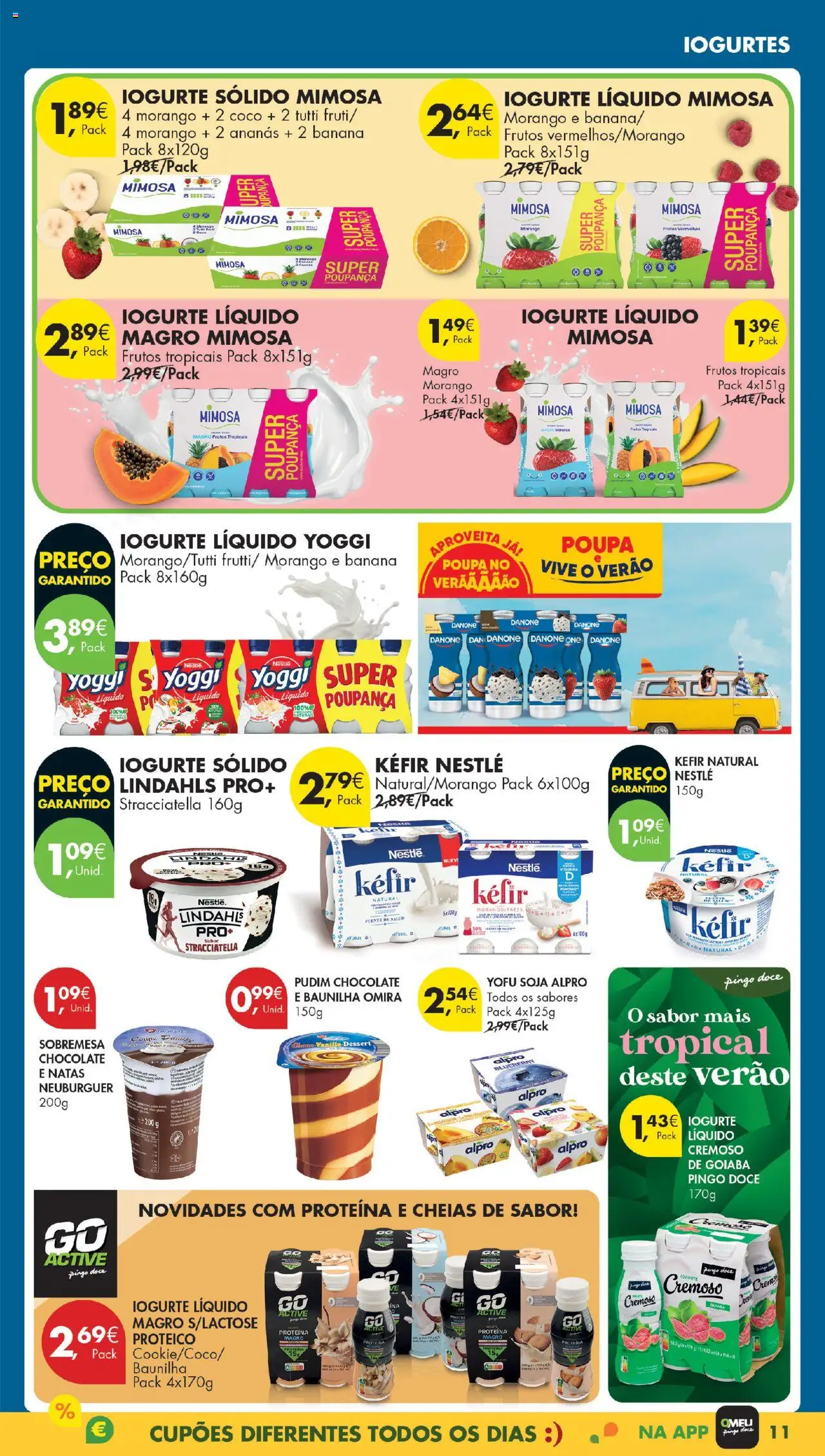 Pingo Doce Poupe Esta Semana Madeira │ válido de 19.08.2025 | Página: 11 | Produtos: Banana, Iogurtes, Iogurte, Iogurte liquido