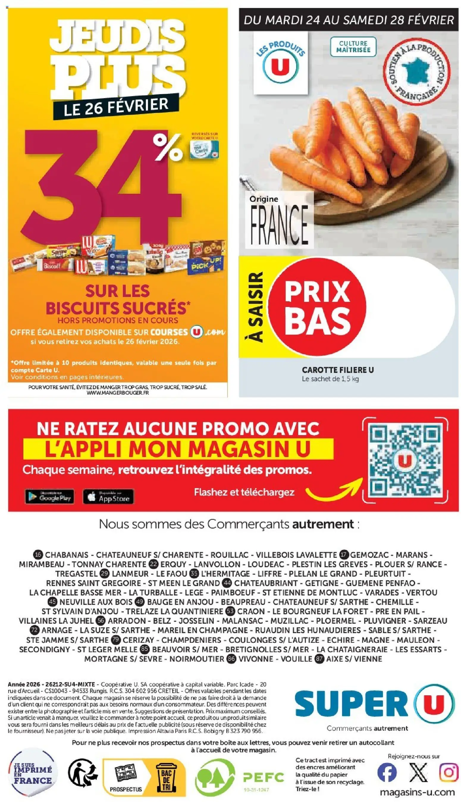 {H1} | Page: 44 | Produits: Store, Champagne, Nutella, Carotte