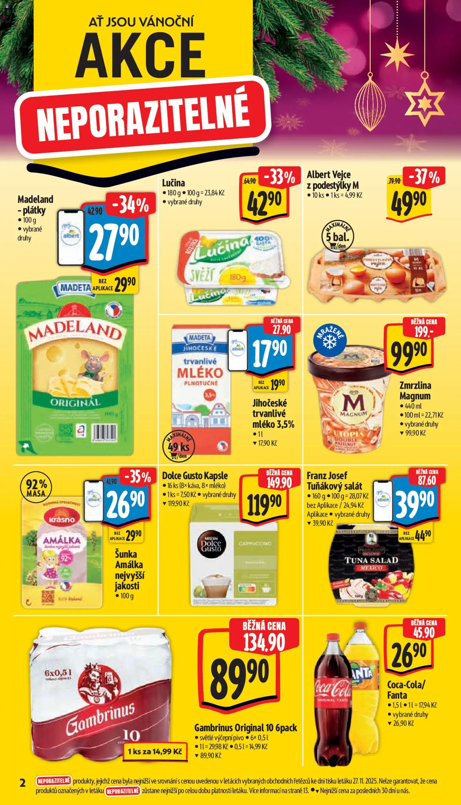 Albert leták - Supermarket od 03.12.2025 | Strana: 6 | Produkty: Dolce Gusto, Mléko, Vejce, Fanta