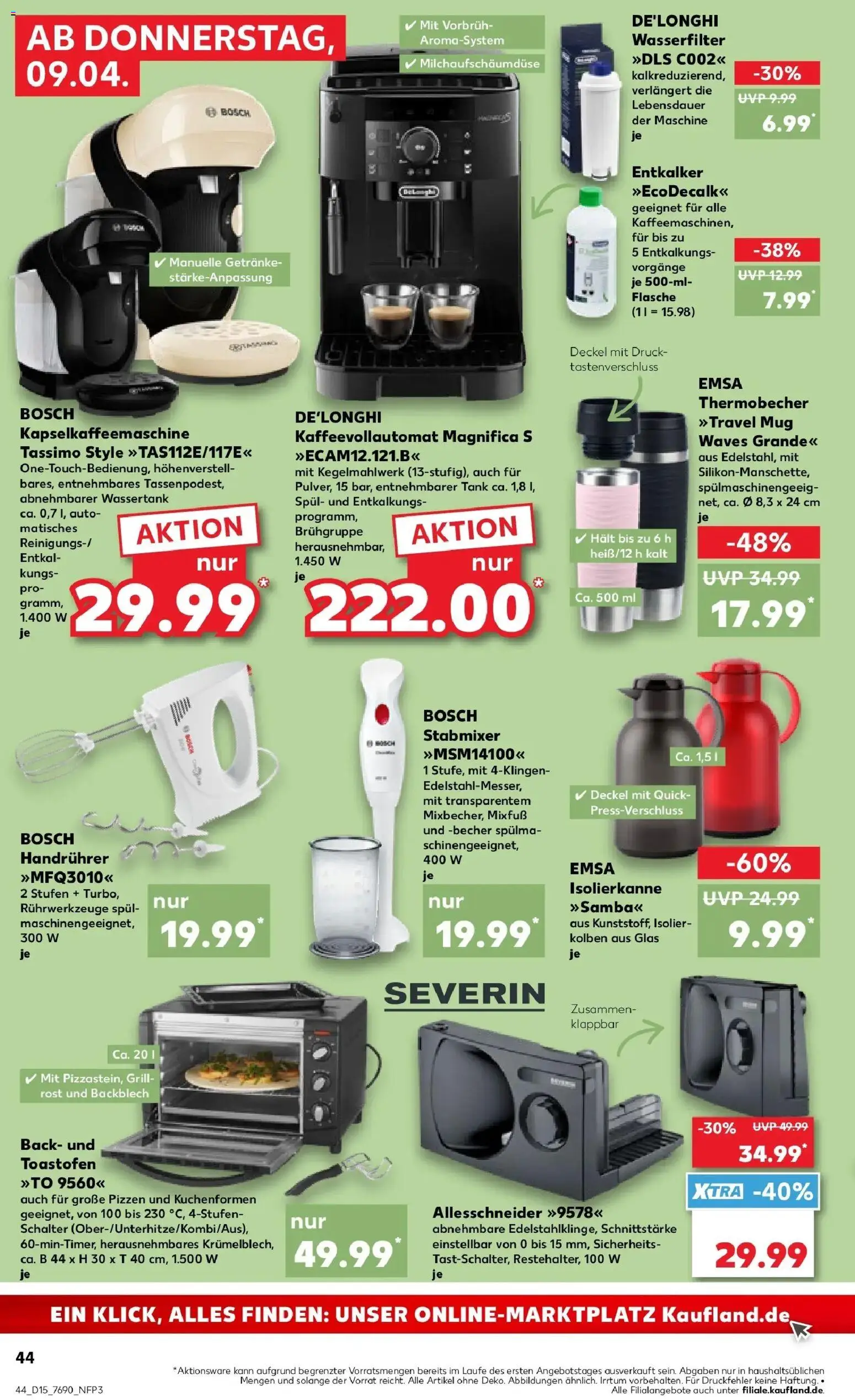 Kaufland Prospekt Vilshofen An Der Donau	 – gültig ab 07.04.2026 | Seite: 56 | Produkte: Bosch, Mixer, Stabmixer, Tassimo