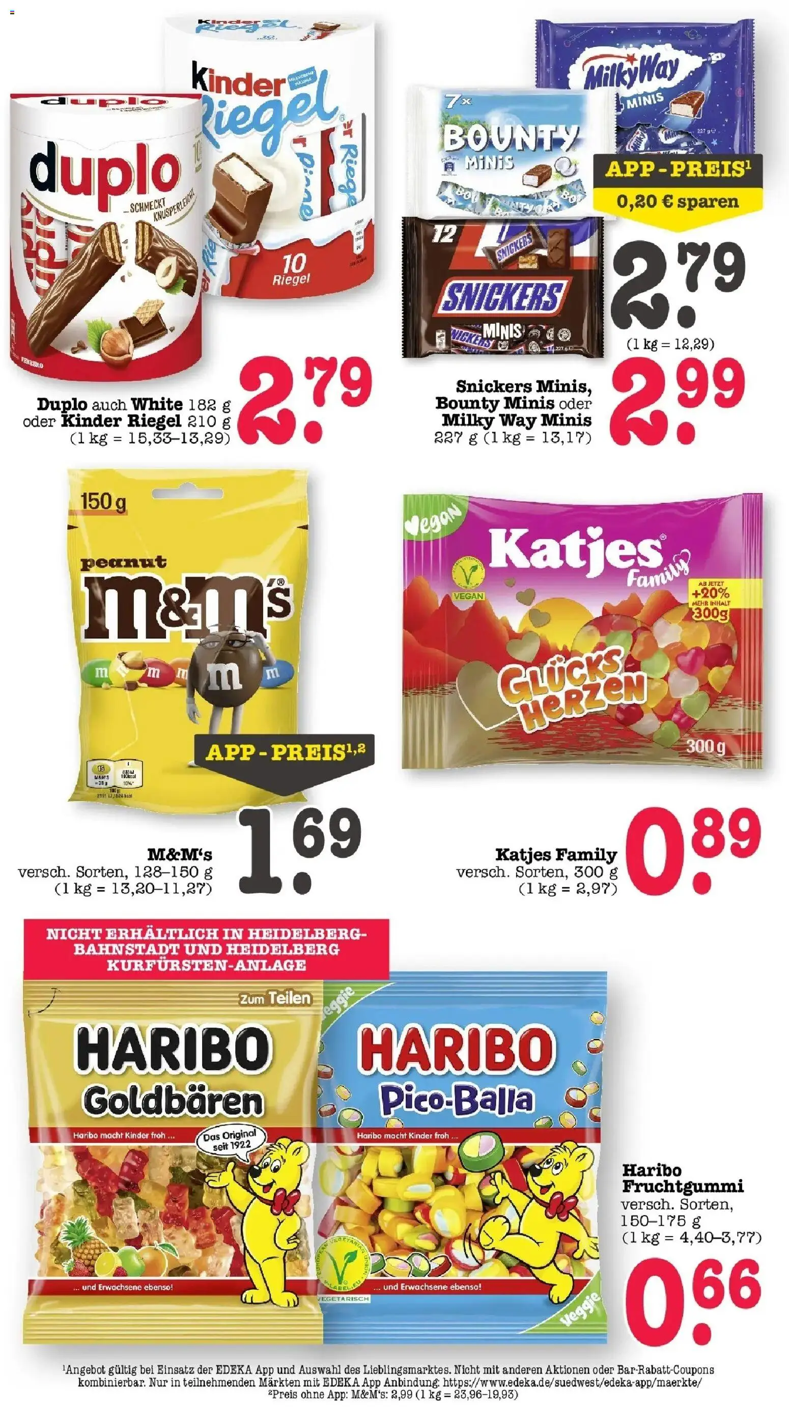 Angebote – gültig ab 20.04.2026 | Seite: 32 | Produkte: Katjes, M&M's, Kinder riegel, Snickers