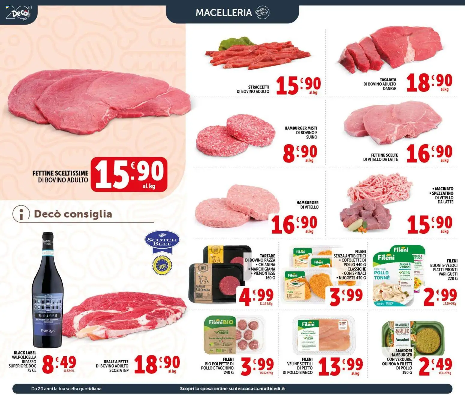 Volantino Decò del 09.04.2026 | Pagina: 6 | Prodotti: Veline, Nuggets, Hamburger, Polpette