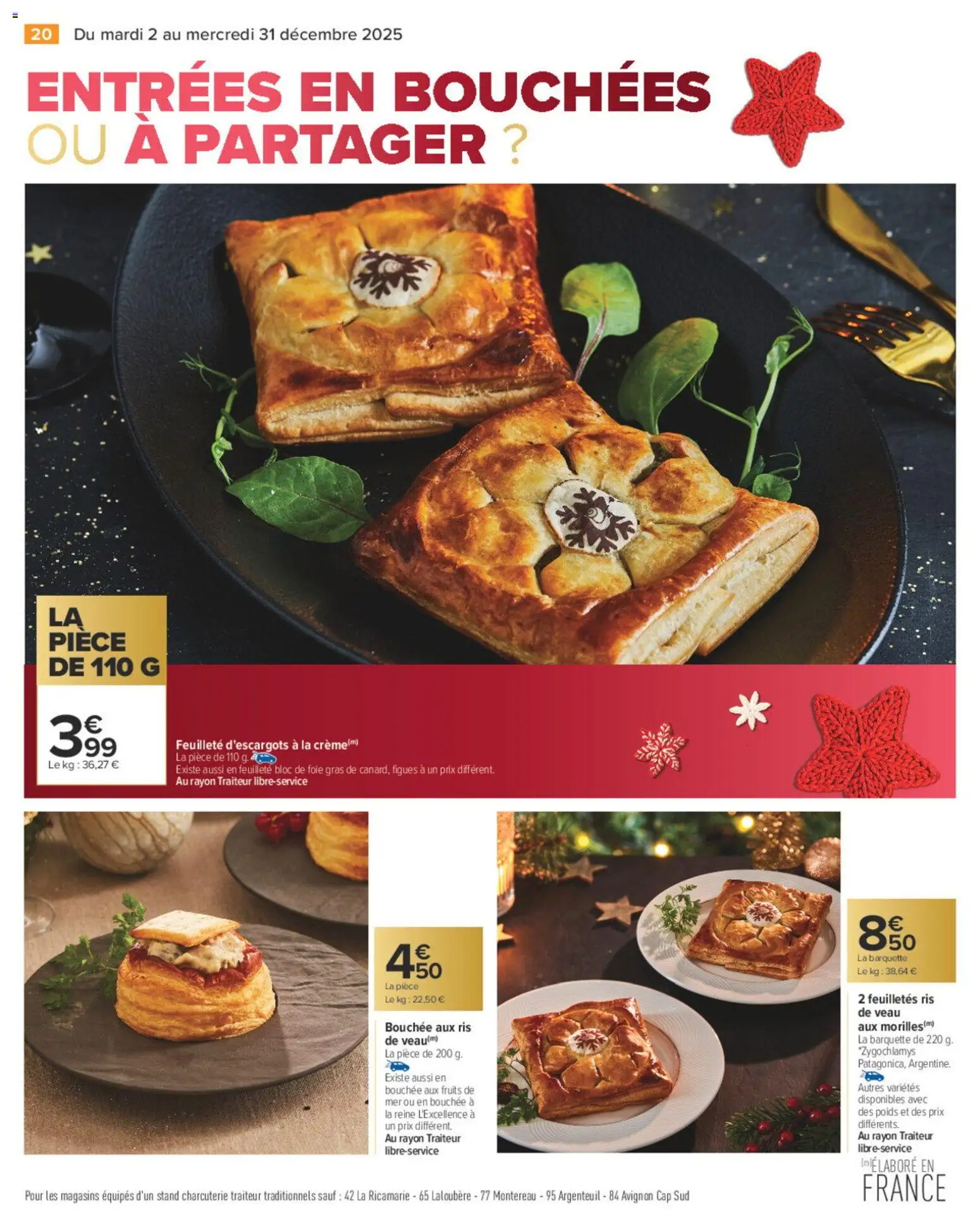 {H1} | Page: 20 | Produits: Ris de veau, Poids, Bloc de foie gras