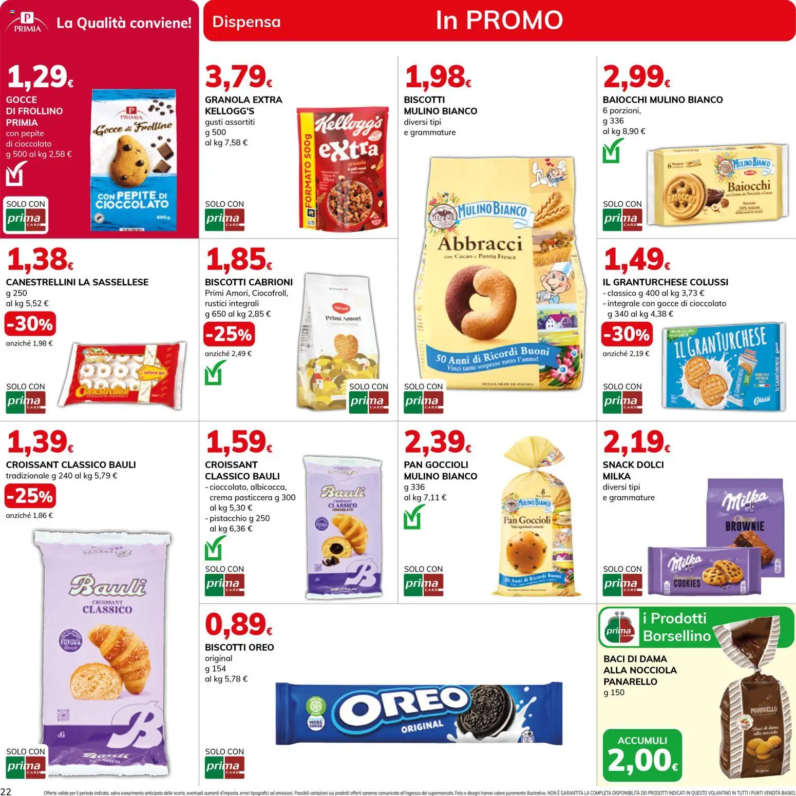 Volantino Basko del 24.03.2026 | Pagina: 22 | Prodotti: Crema, Biscotti, Croissant, Cacao