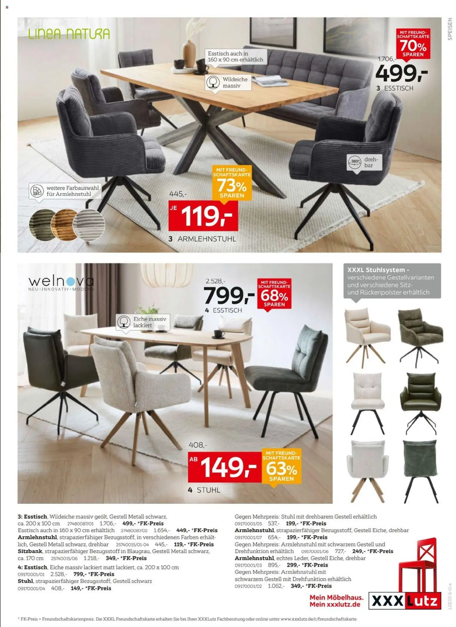 XXXL Lutz Prospekt 	 – gültig ab 25.01.2026 | Seite: 15 | Produkte: Esstisch, Stuhl
