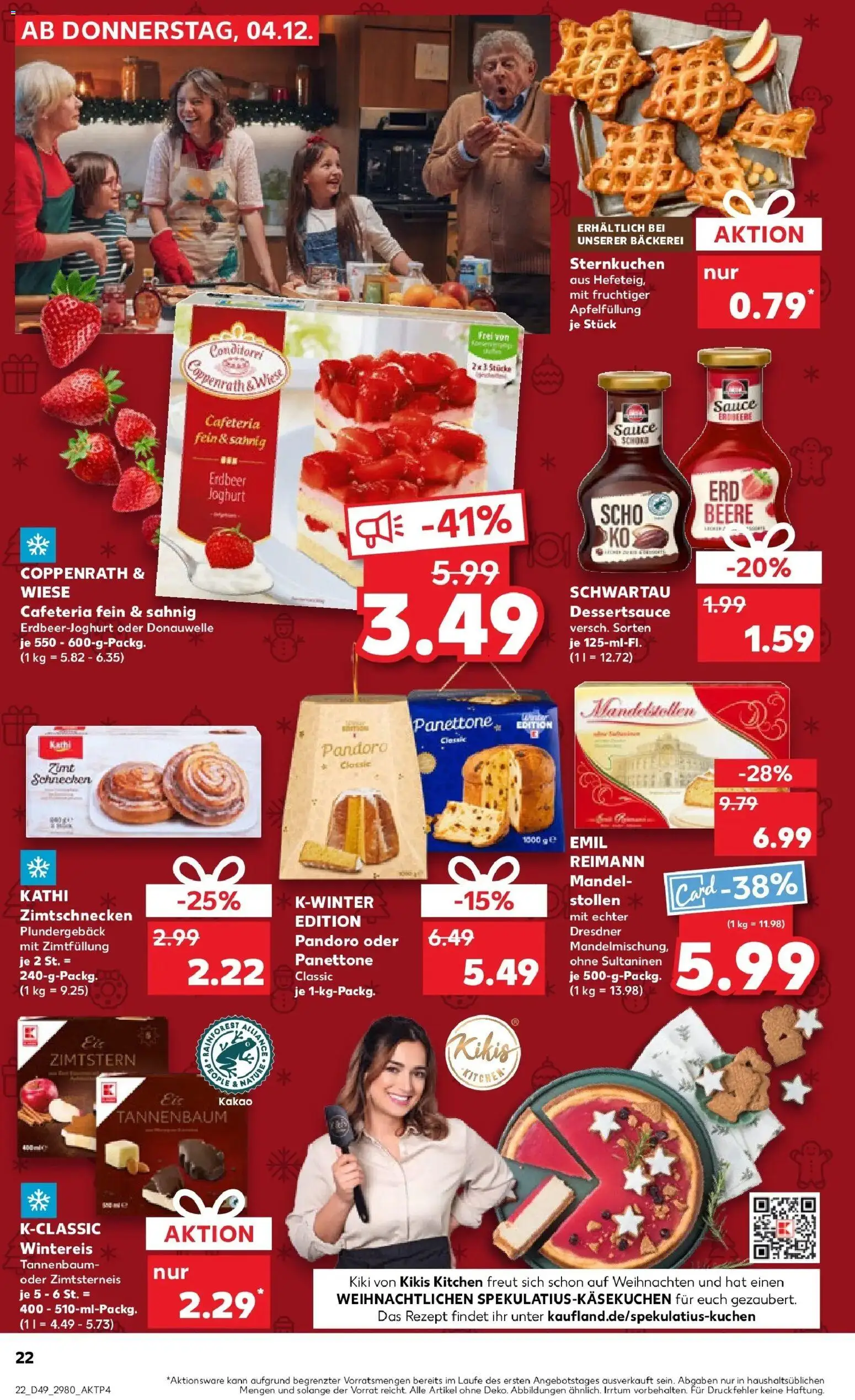 Kaufland prospekt Staßfurt	 – gültig ab 08.12.2025 | Seite: 22 | Produkte: Bäckerei, Joghurt