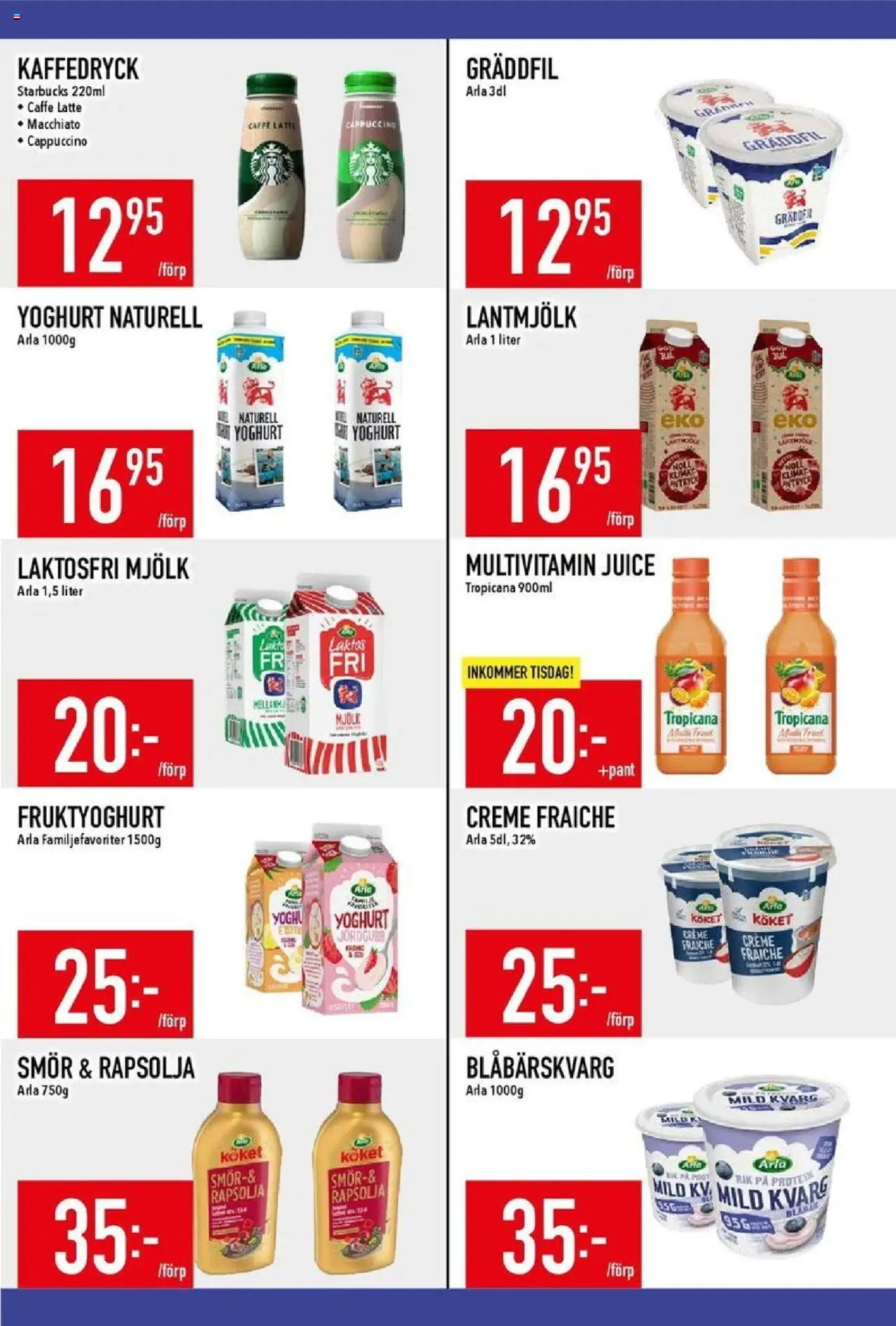 Matdax reklamblad aktuell från 15.09.2025 | Sida: 11 | Produkter: Creme fraiche, Mjölk, Yoghurt, Gräddfil