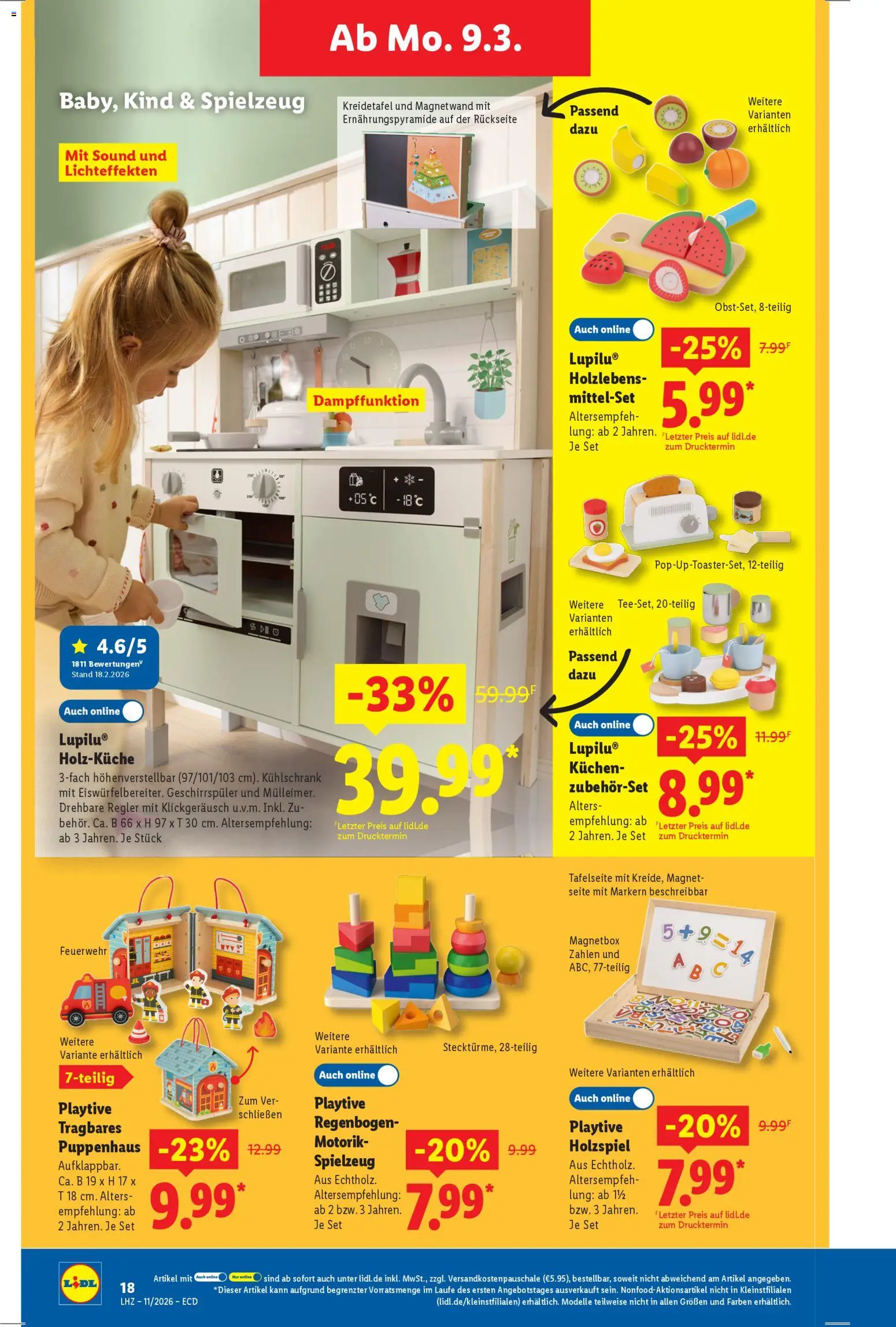 Lidl - Prospekt – gültig ab 09.03.2026 | Seite: 8 | Produkte: Geschirrspüler, Kühlschrank, Kuchen