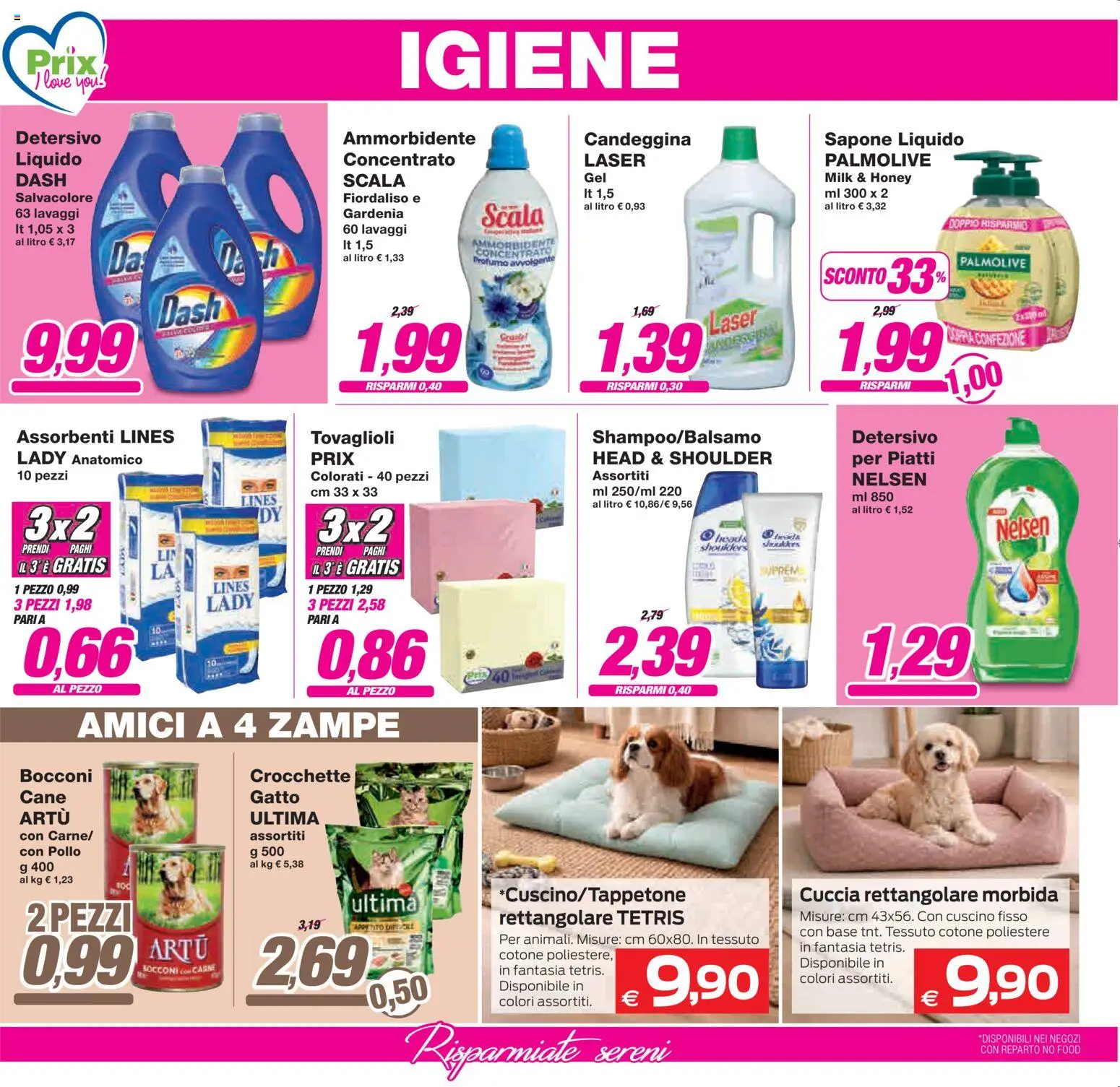 Volantino Prix del 10.04.2026 | Pagina: 20 | Prodotti: Pollo, Scala, Cuscino, Profumo