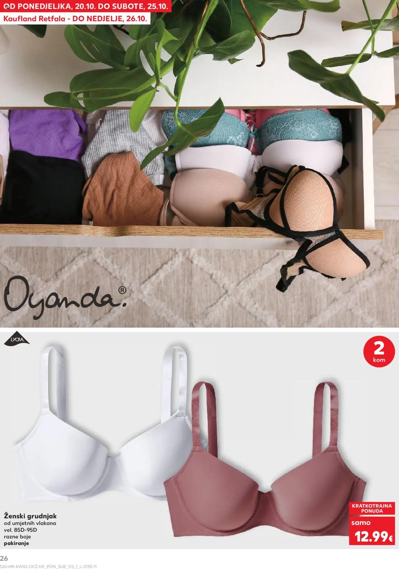 Kaufland katalog | vrijedi od 15.10.2025 | Stranica: 26 | Proizvodi: Grudnjak
