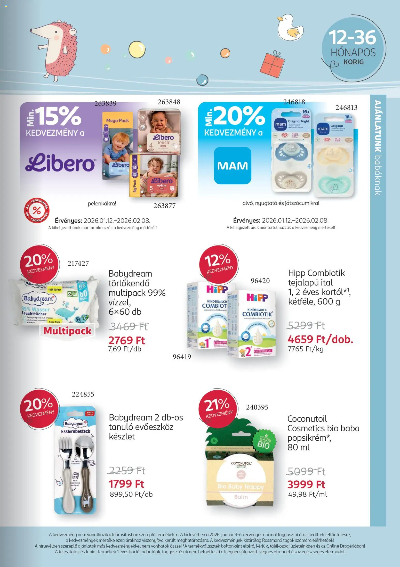 Rossmann akciós ujság - amely érvényes a következő dátumtól: 12.01.2026 | Oldal: 9 | Termékek: Evőeszköz, Törlőkendő, Evőeszköz készlet