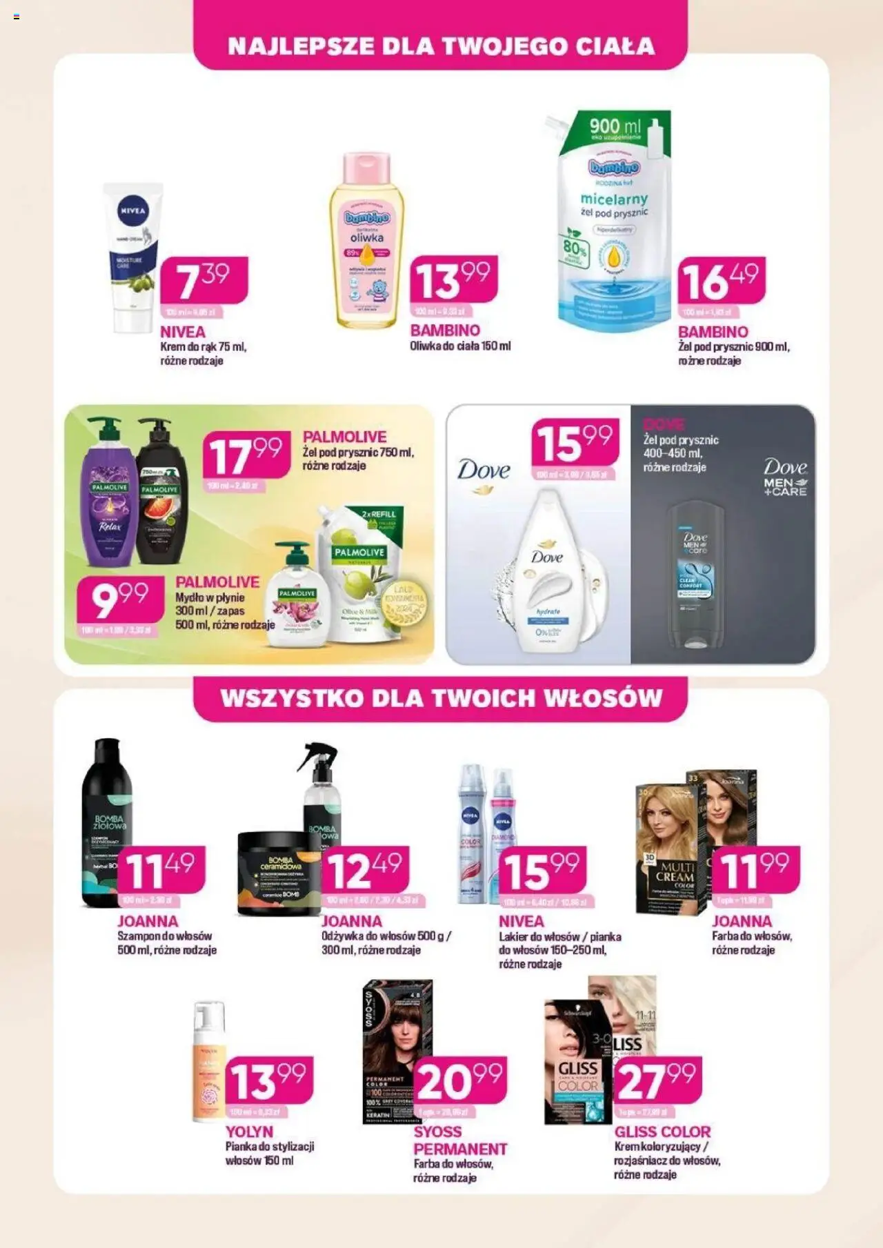Koliber Gazetka od 08.10.2025 | Strona: 4 | Produkty: Mydło w płynie, Prysznic, Lakier do włosów, Krem do rąk