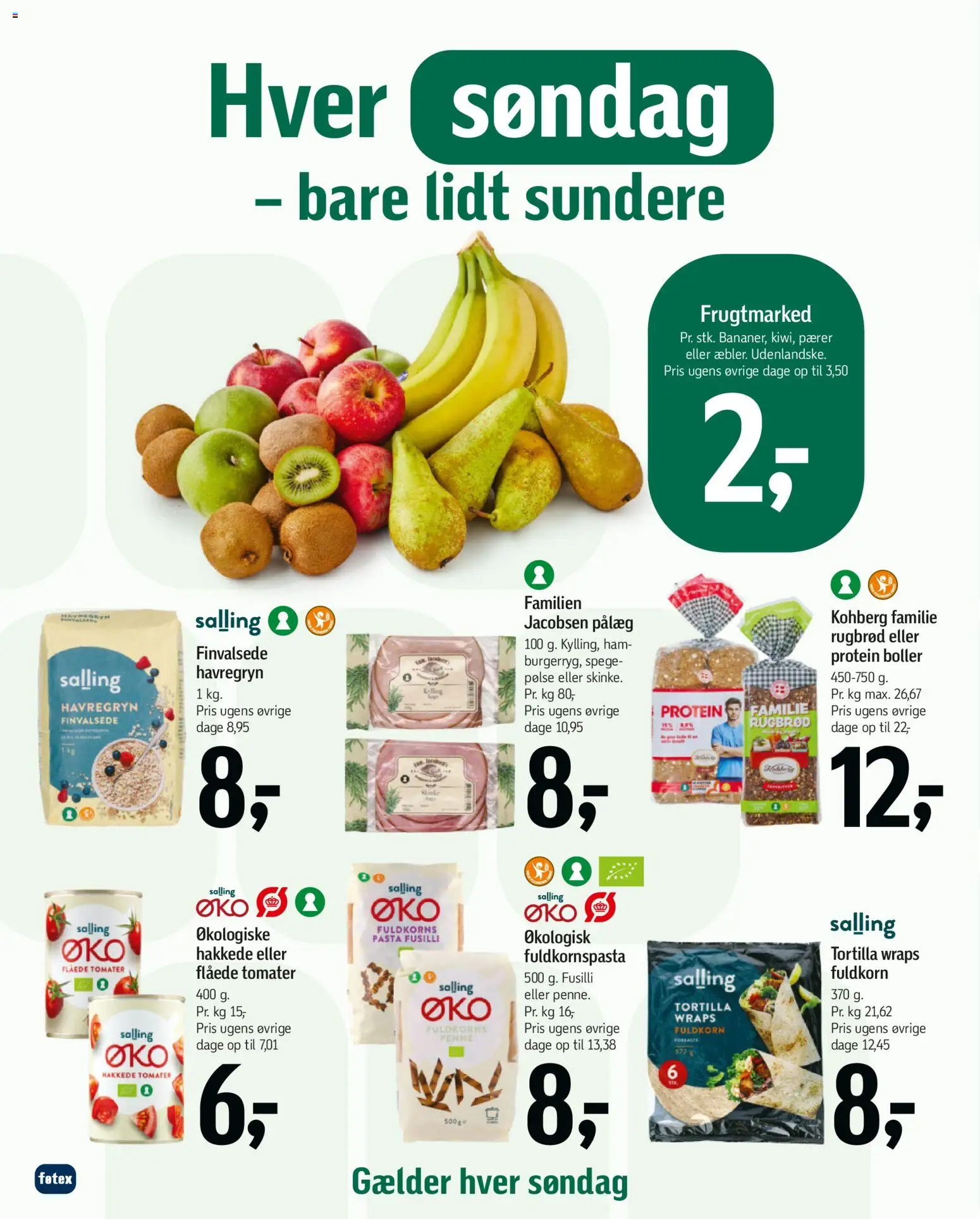 Føtex tilbudsavis – gyldig fra 17.04.2026 | Side: 10 | Produkter: Pasta, Hakkede tomater, Pålæg, Flåede Tomater