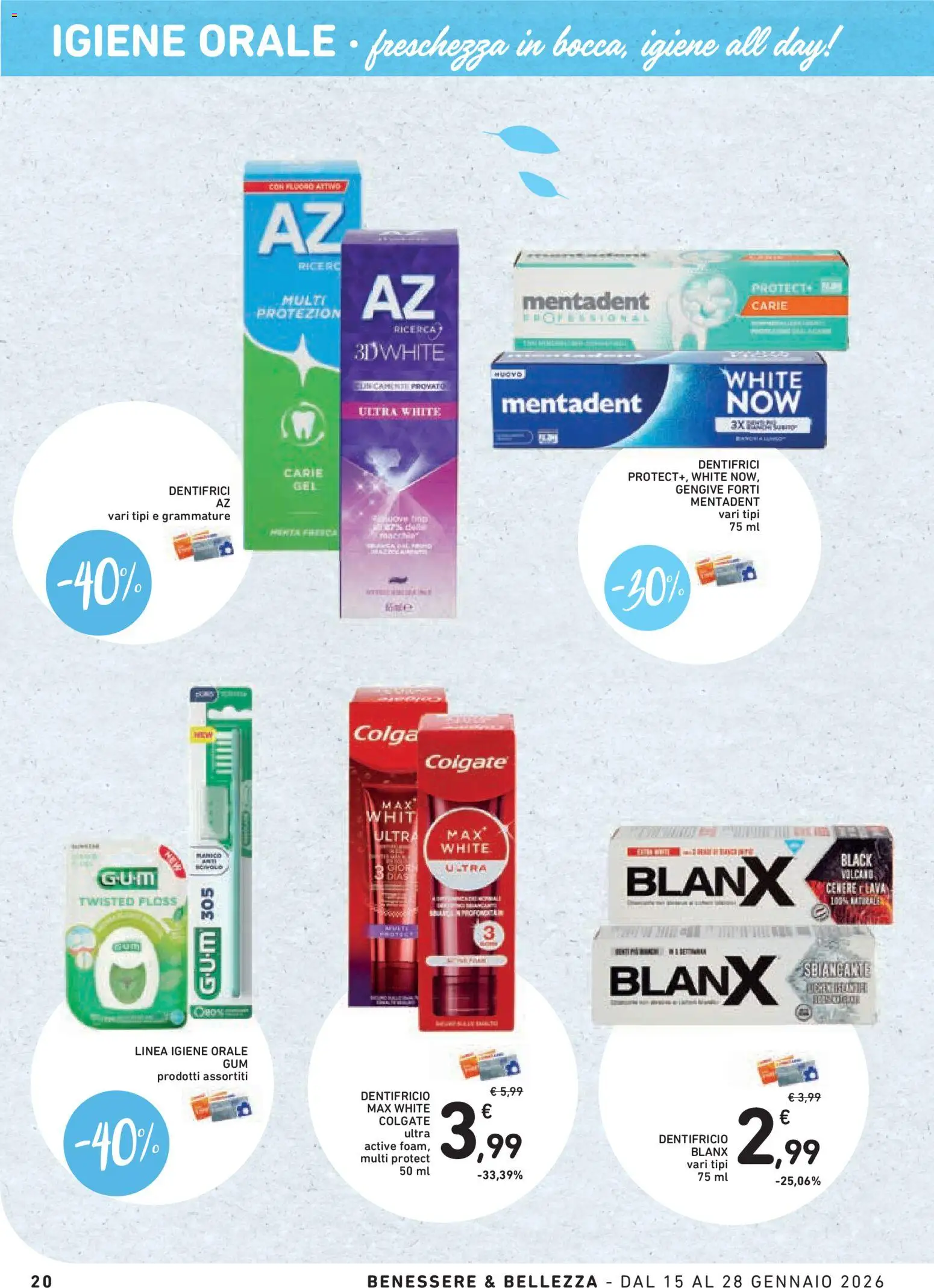 Volantino Conad del 15.01.2026 | Pagina: 20 | Prodotti: Dentifricio