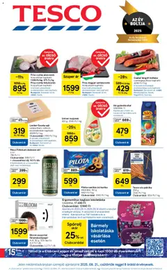 Tesco Hipermarket - Akciós újság  - amely érvényes a következő dátumtól: 21.08.2025