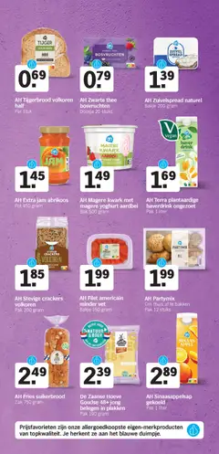 AH Zwarte thee bosvruchten, Black tea with forest fruits, 20 bags. - Voorbeeld van een folder van Albert Heijn, geldig van 30.03.2026 | Pagina: 28 | Producten: Yoghurt, Thee, Zak, Abrikoos