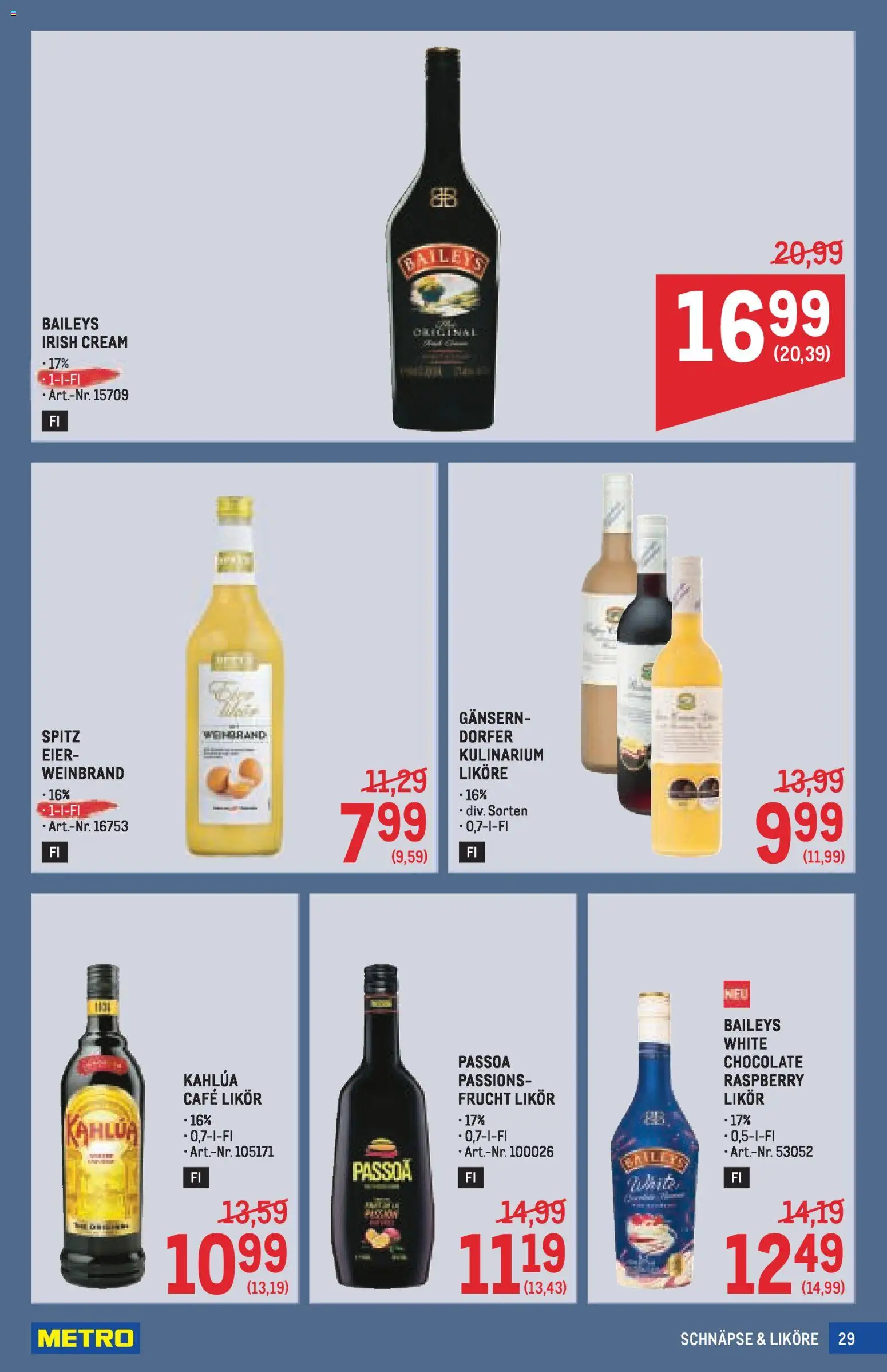 Metro angebote Getränke Spezial gültig ab 30.04.2026 | Seite: 29 | Produkte: Eier