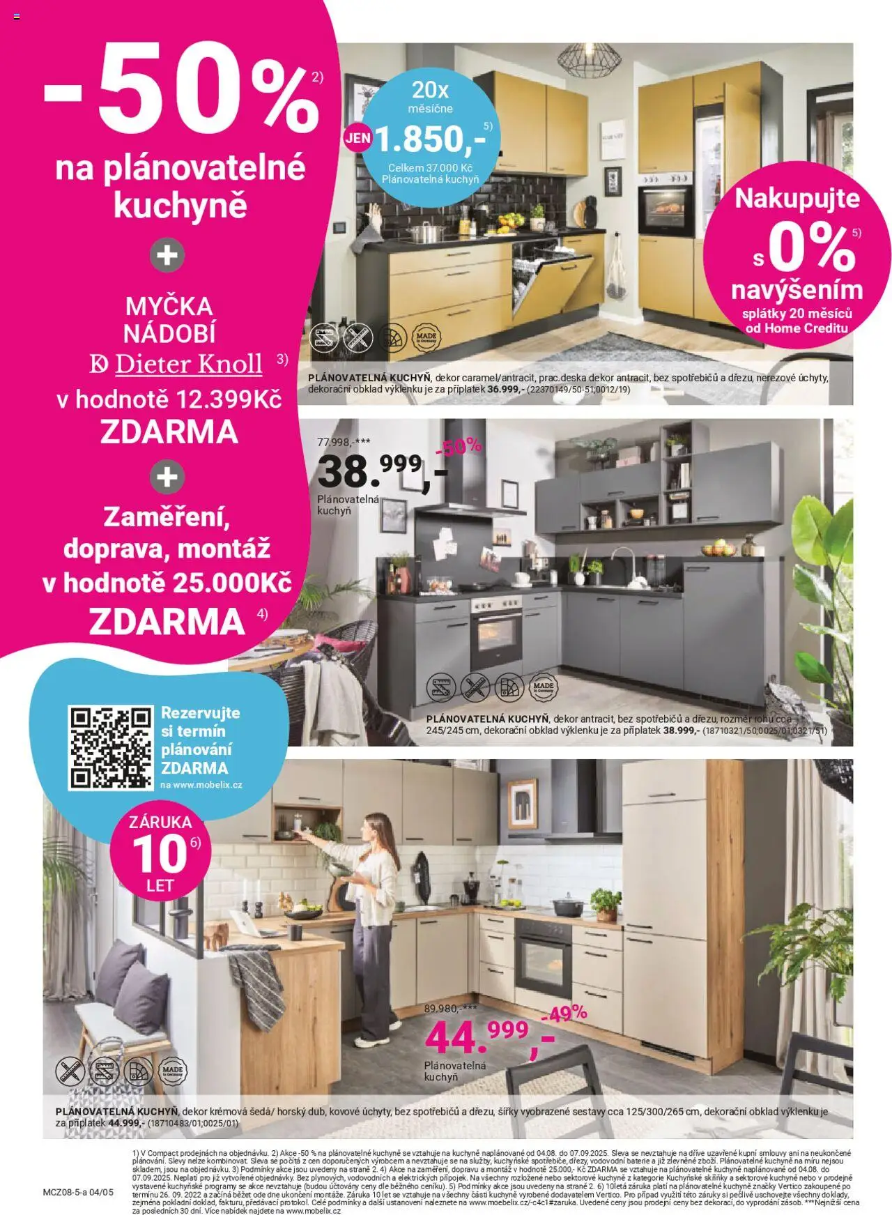 Möbelix leták od 04.08.2025 | Strana: 4 | Produkty: Nádobí, Myčka, Kuchyňské skříňky, Baterie