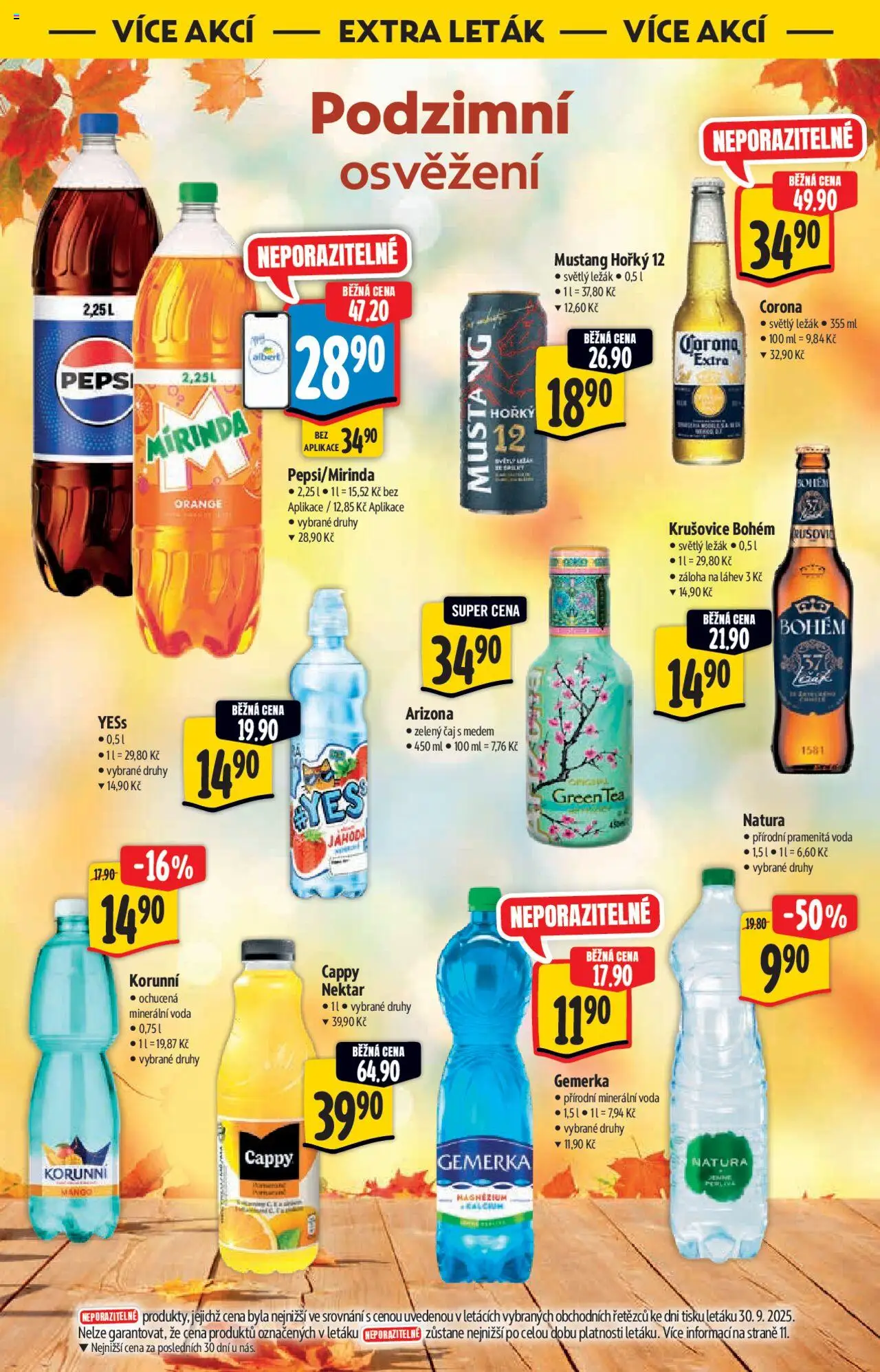Albert katalog - Supermarket od 08.10.2025 | Strana: 24 | Produkty: Čaj, Gemerka, Mirinda, Minerální voda